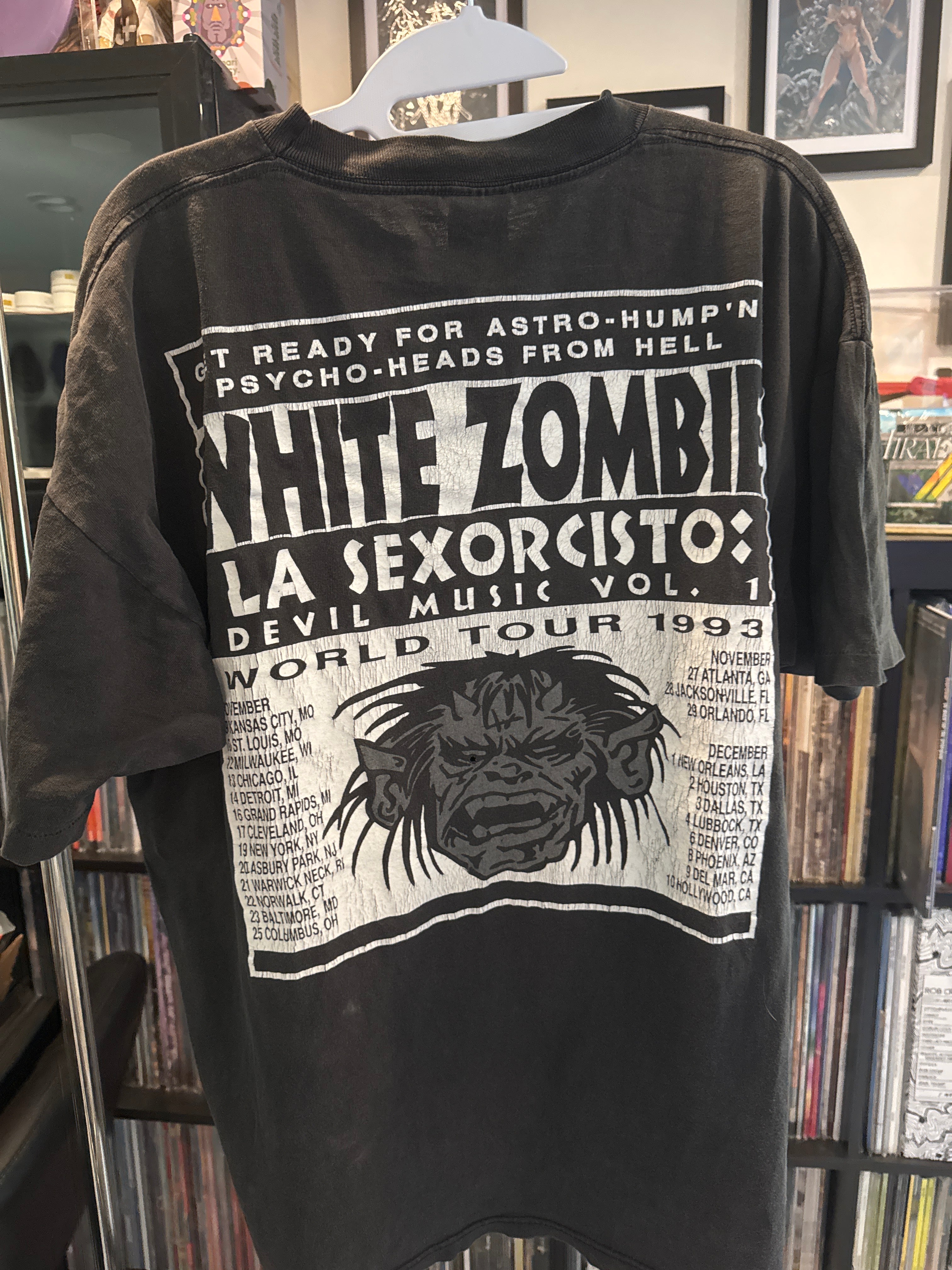 1993 White Zombie La Sexorcisto Faded XL Black Gem