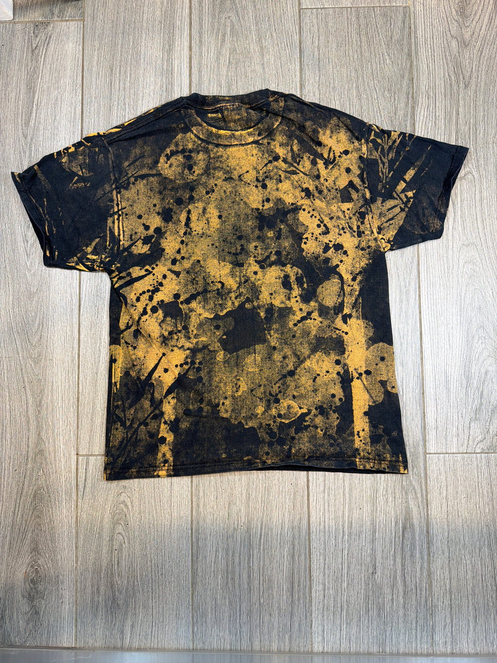00s Disturbed Tie Dye Nu Metal Band AOP Y2K Hanes T-Shirt Large