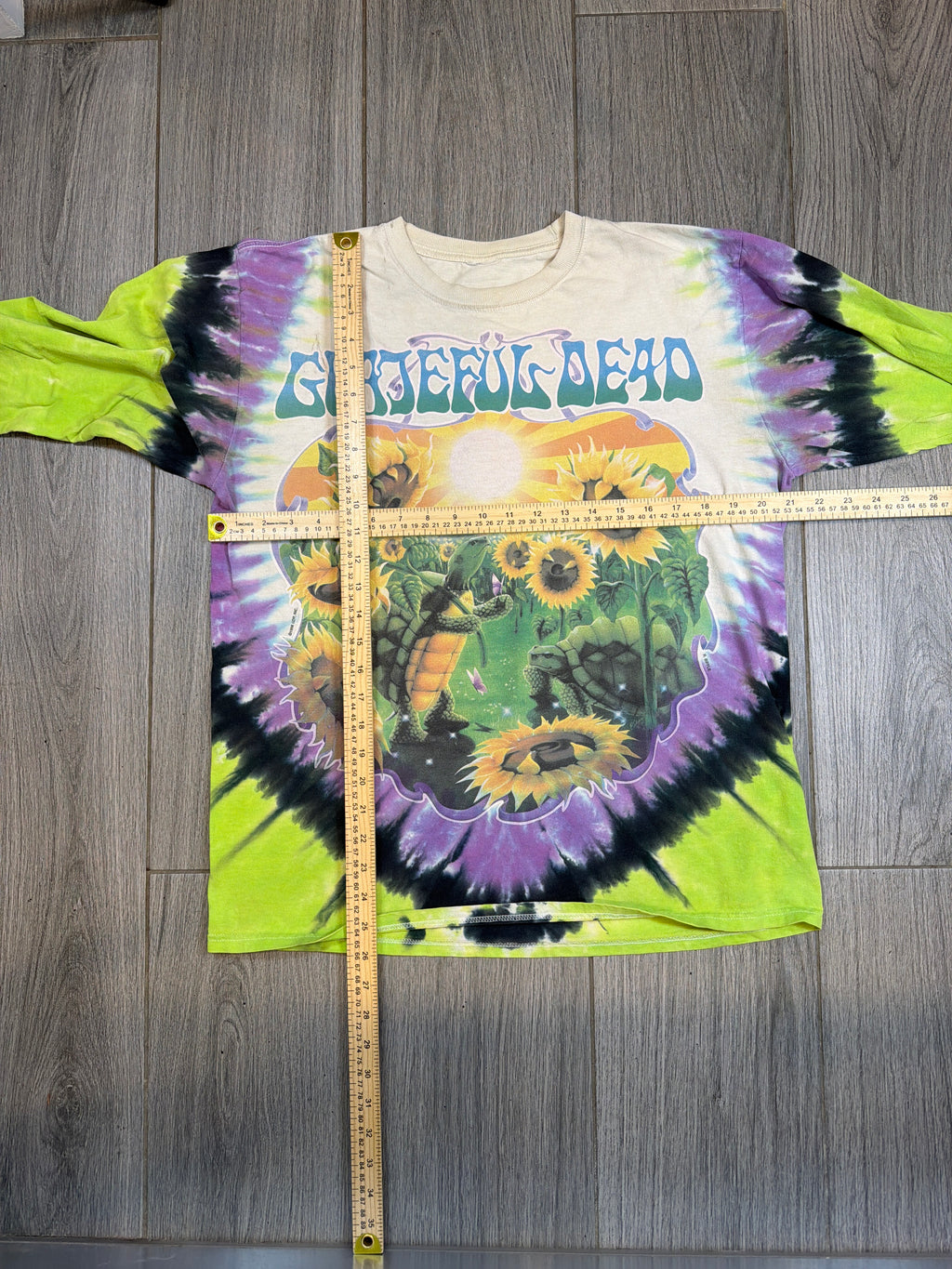 1998 Grateful Dead Terrapin Sunflower Tie Dye Long Sleeve T-Shirt Large