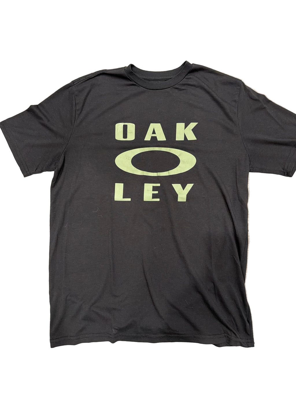 Y2K Oakley Software Big O Logo Black T-Shirt Medium