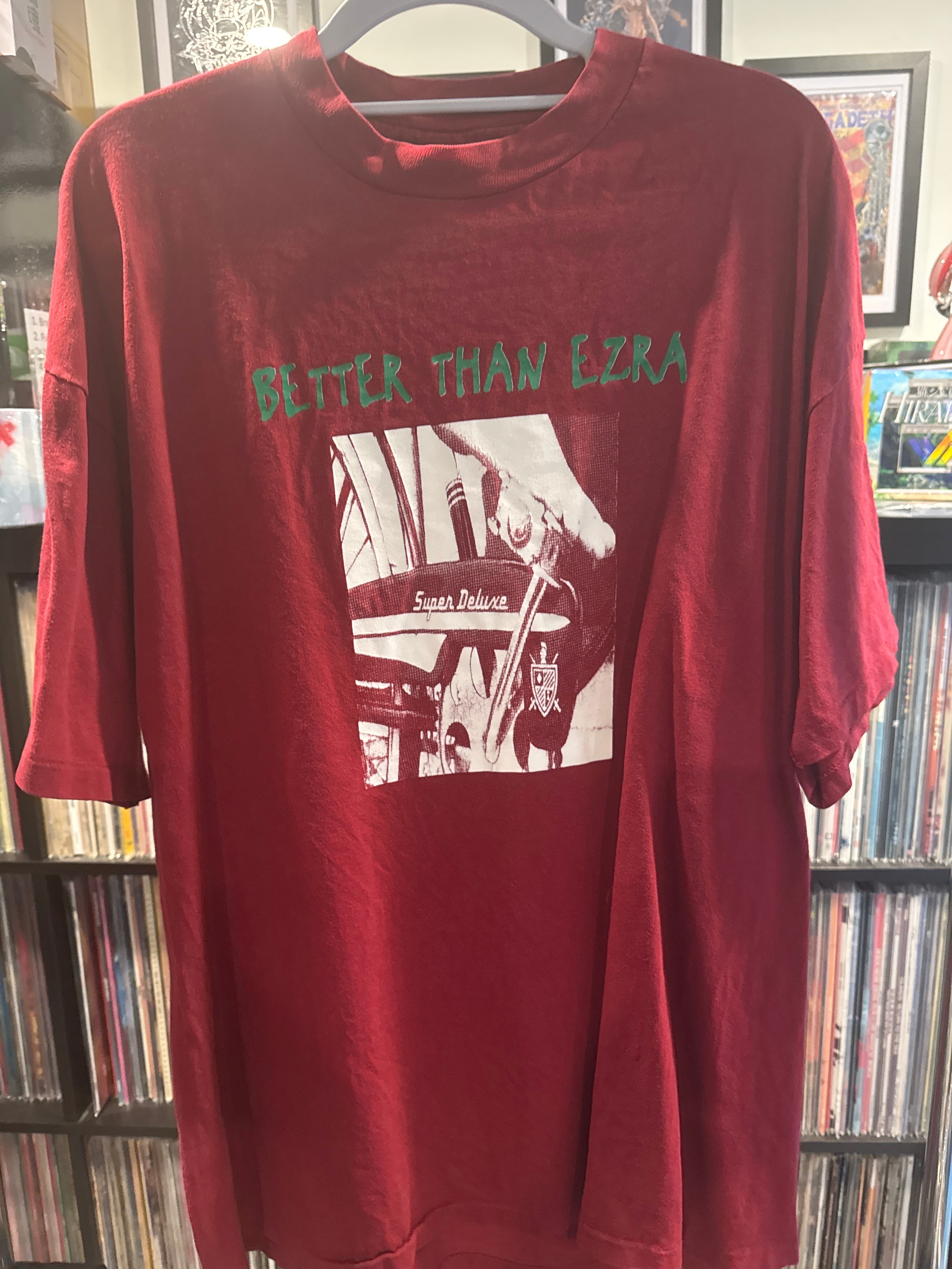 90s Better Than Ezra Alternative Single Stitch Maroon XL Motorbike Hanes Beefy