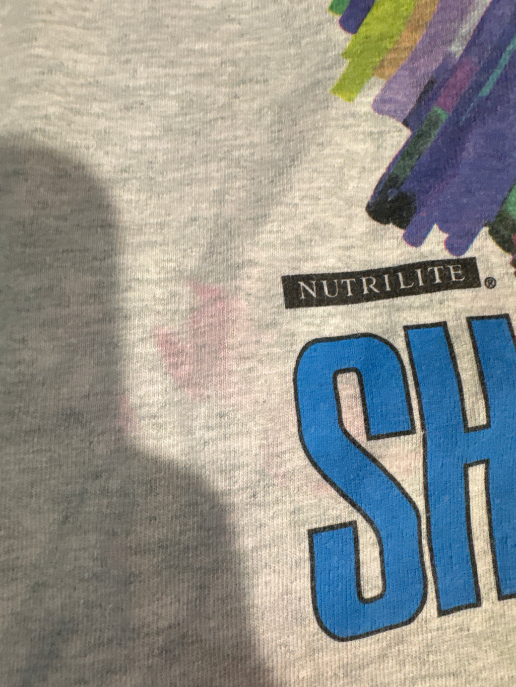Shaq Nutrilite SHAQ Bar Shaquille 90s NBA Grey T-Shirt XL