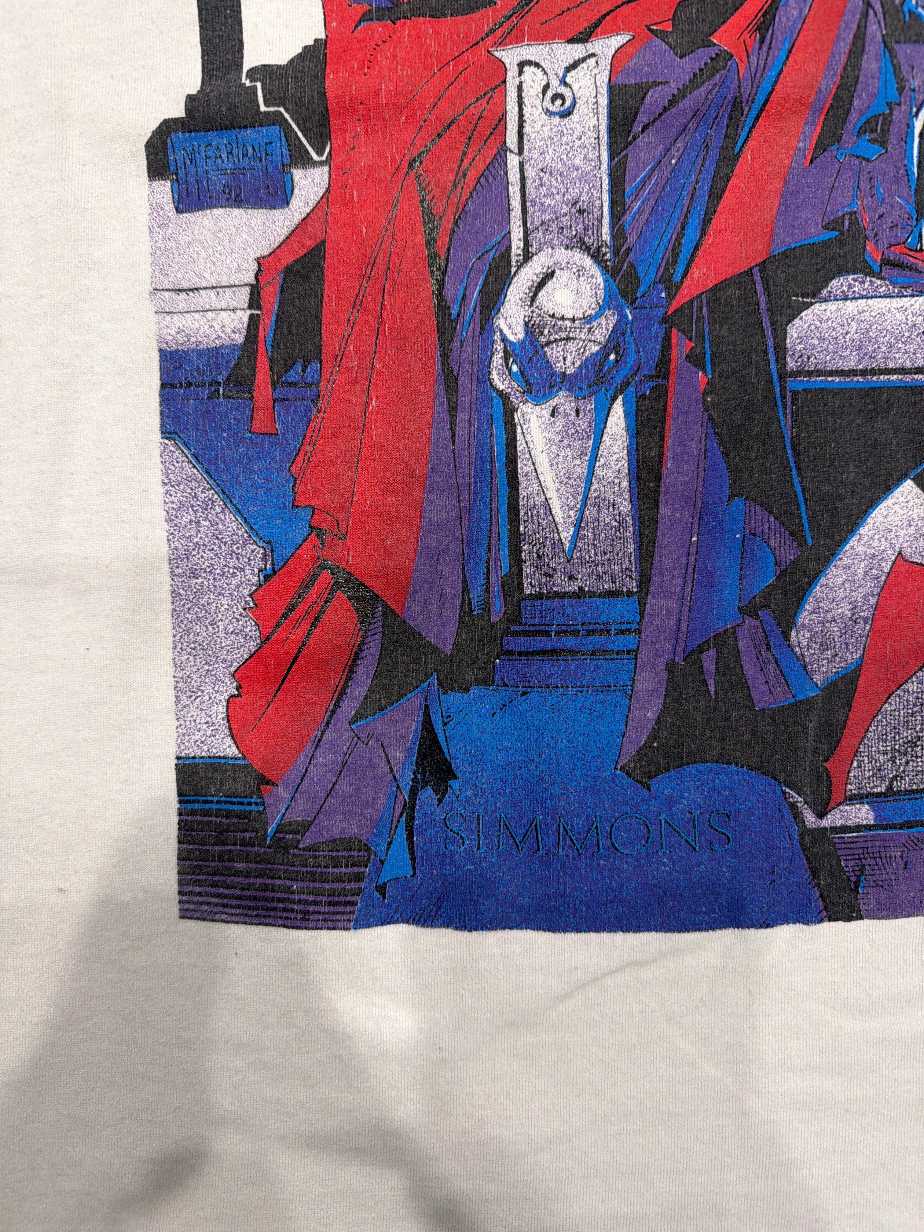 1993 Double Sided Spawn Vintage White T-Shirt XL McFarlane