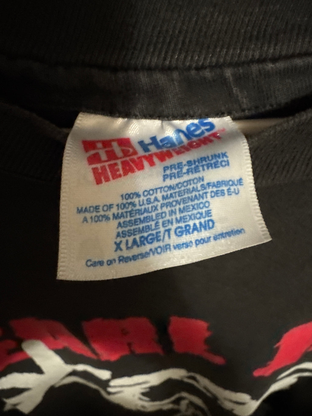 1993 Pearl Jam Alive Stick Double Sided Vintage Hanes Backstage T-Shirt XL