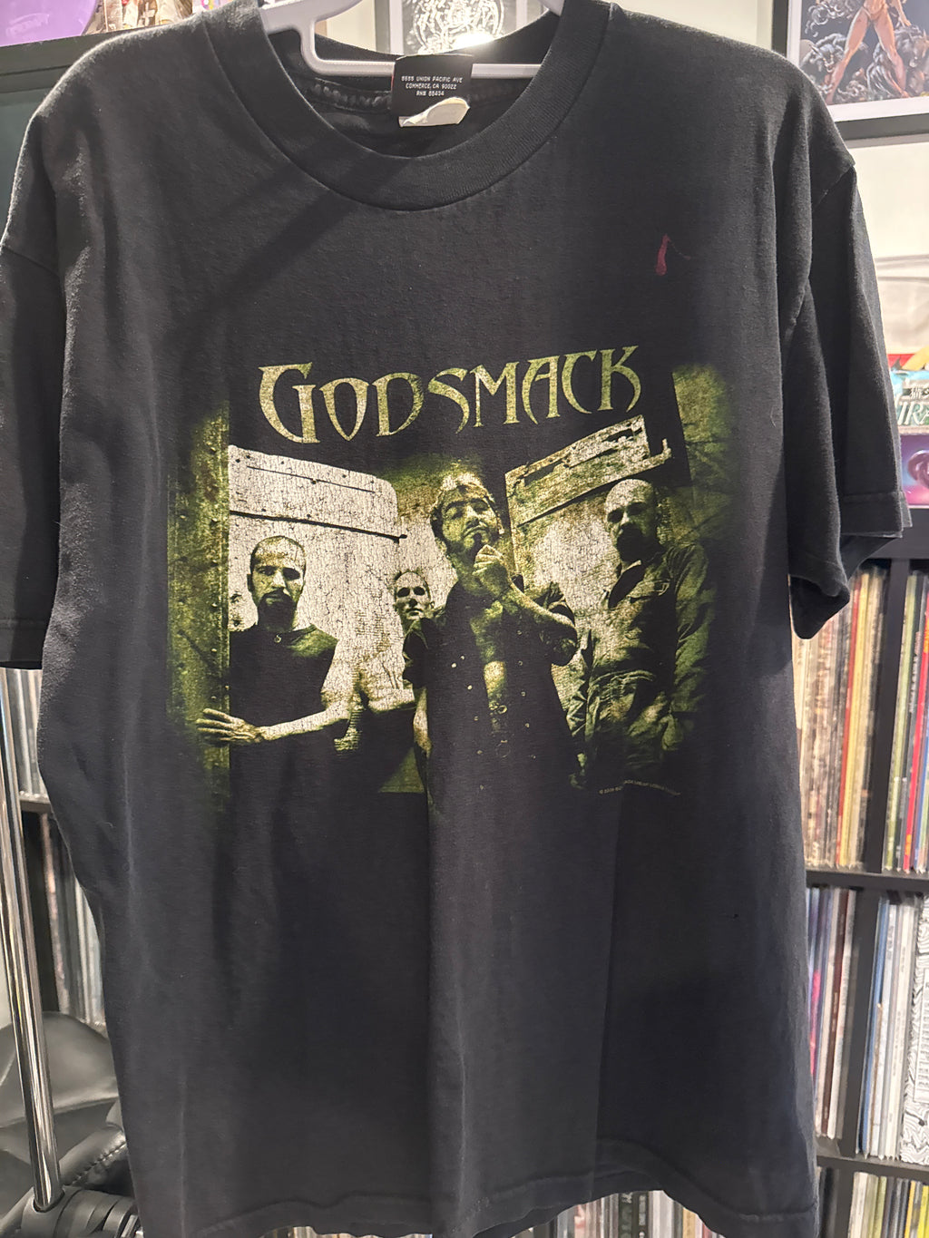 2000 Godsmack Tour Black T Shirt Giant Large