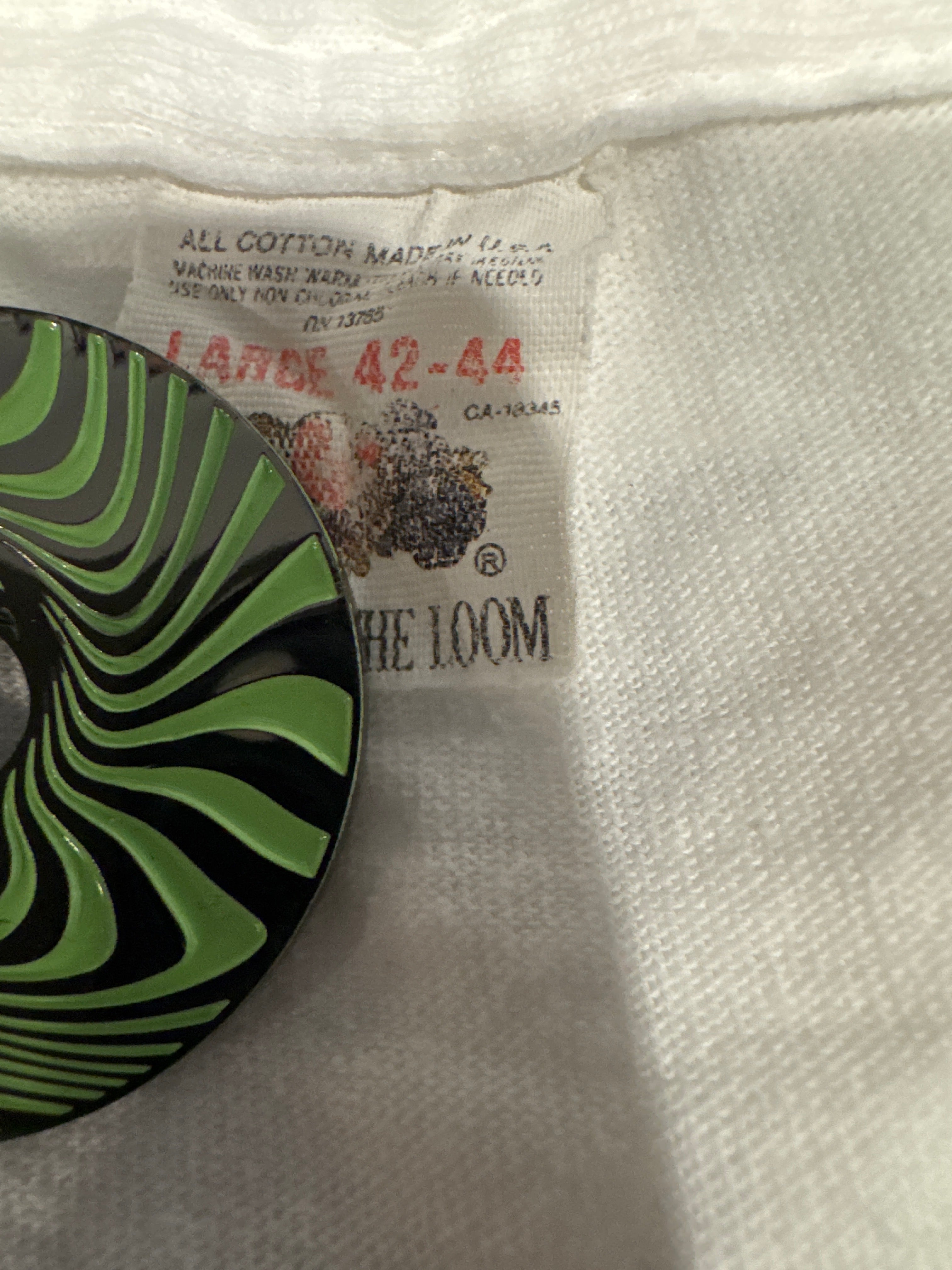 1990 Paul McCartney World Tour Band weißes FOTL T-Shirt Large