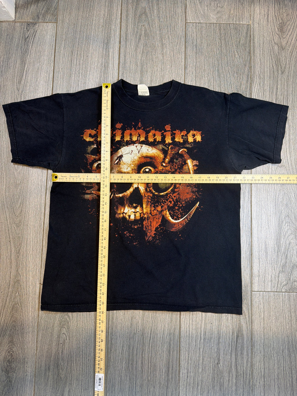 00s Chimaira Resurrection Anvil Black T-Shirt Large
