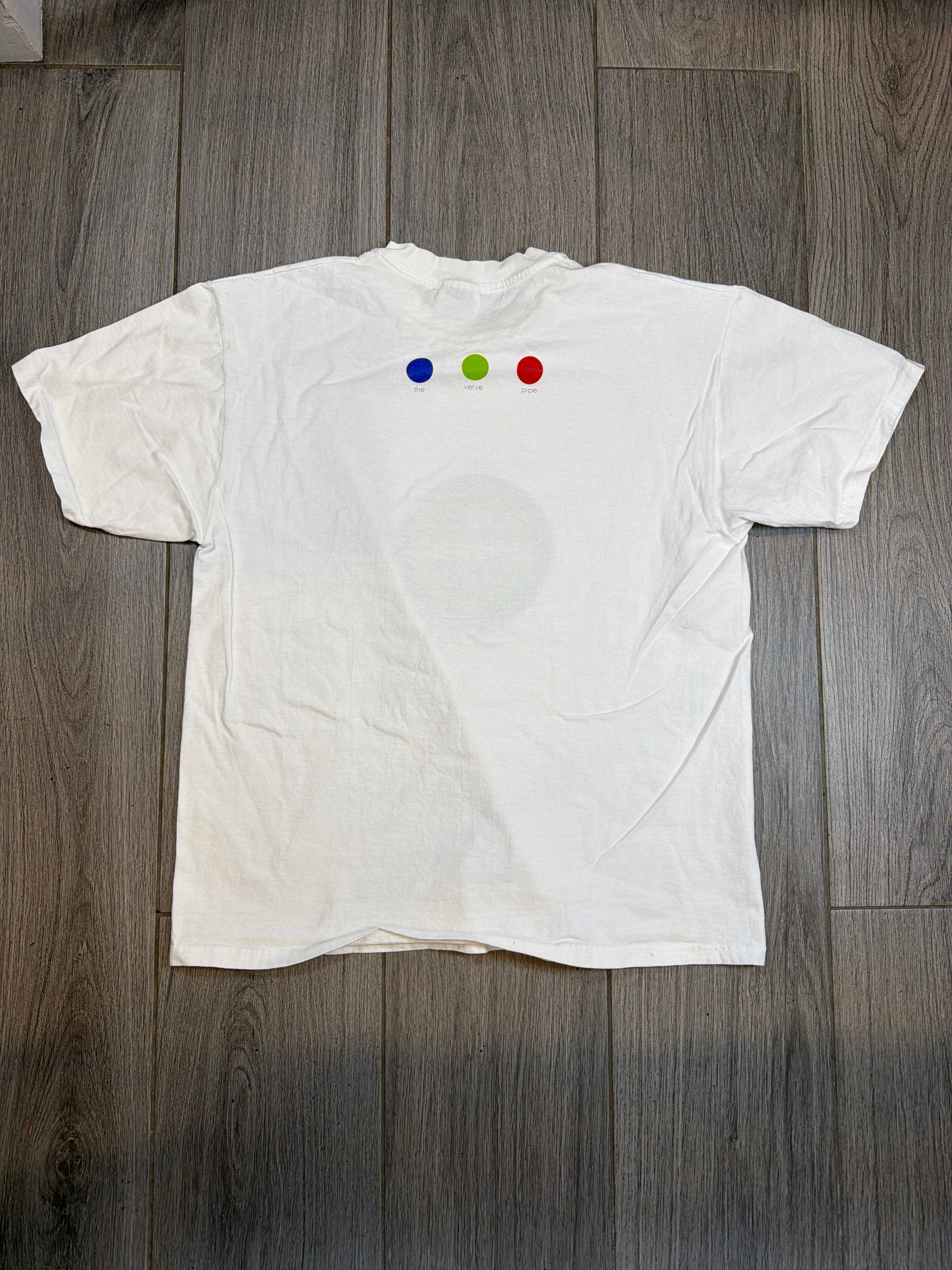 90s The Verve Pipe Freshman Circles Hanes White T-Shirt Large