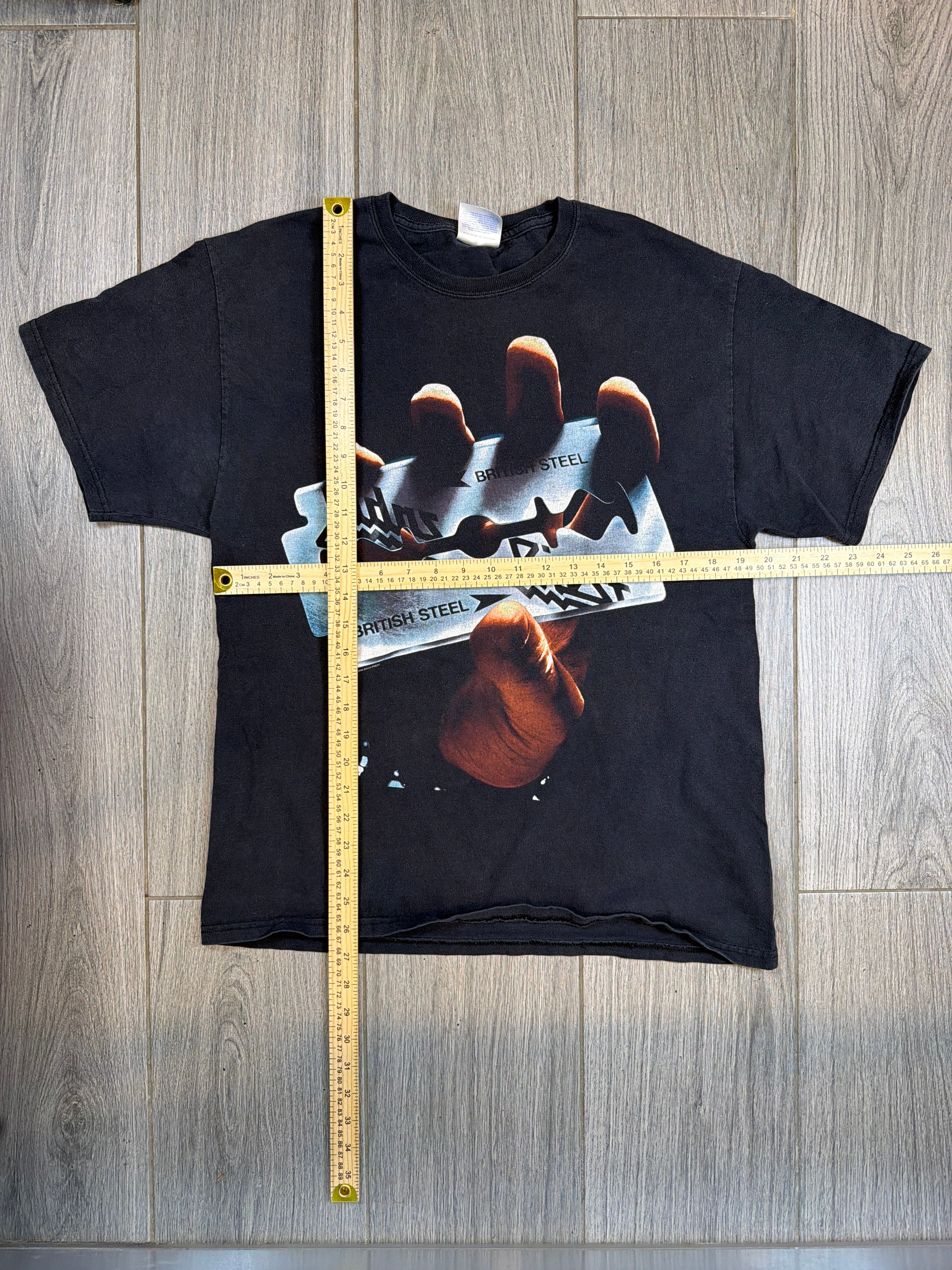 2000er Judas Priest Keep The Faith Band Black British Steel T-Shirt Large