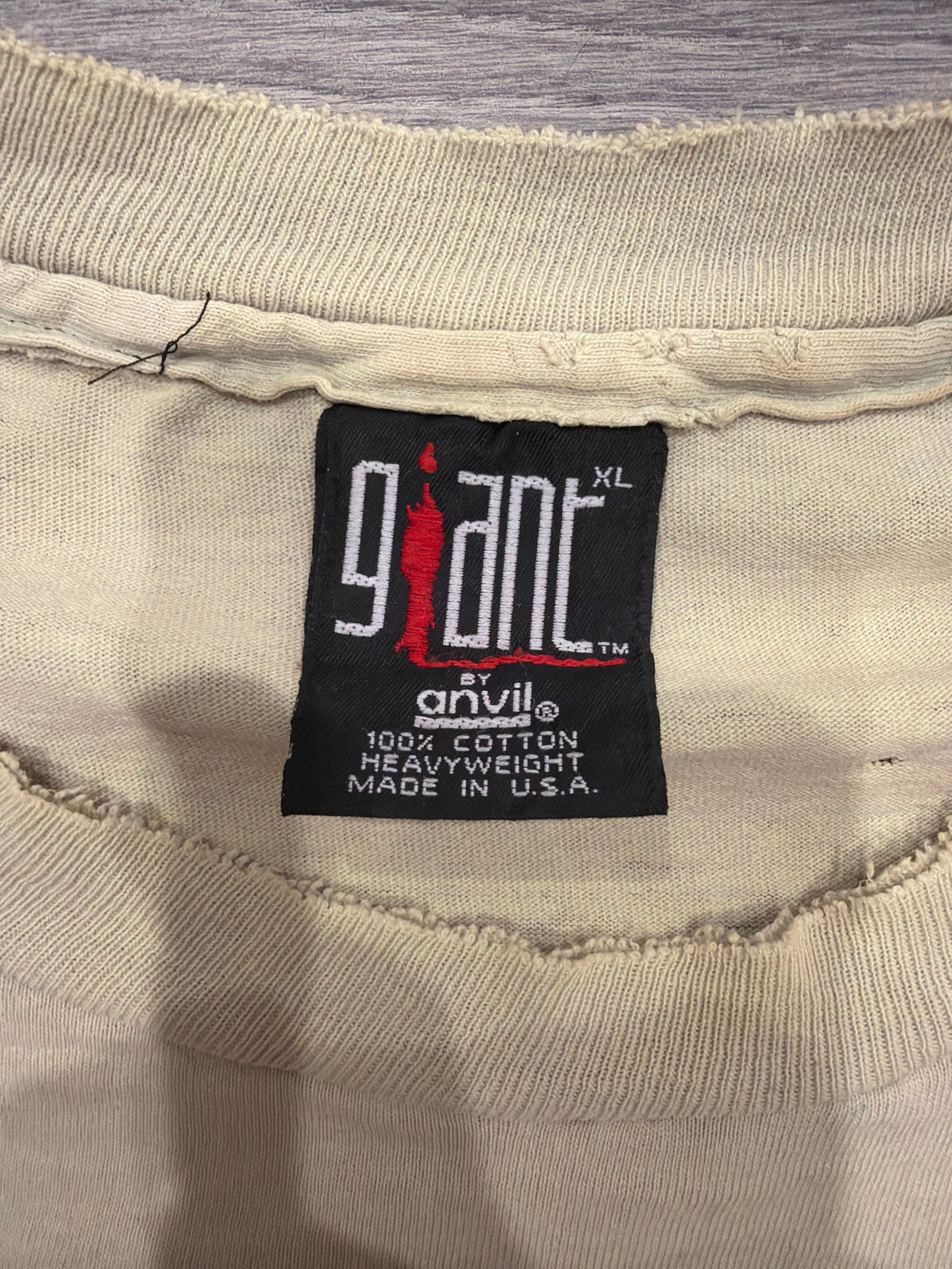 1993 Nirvana Incesticide Kurt Cobain Giant Thrashed T-Shirt XL