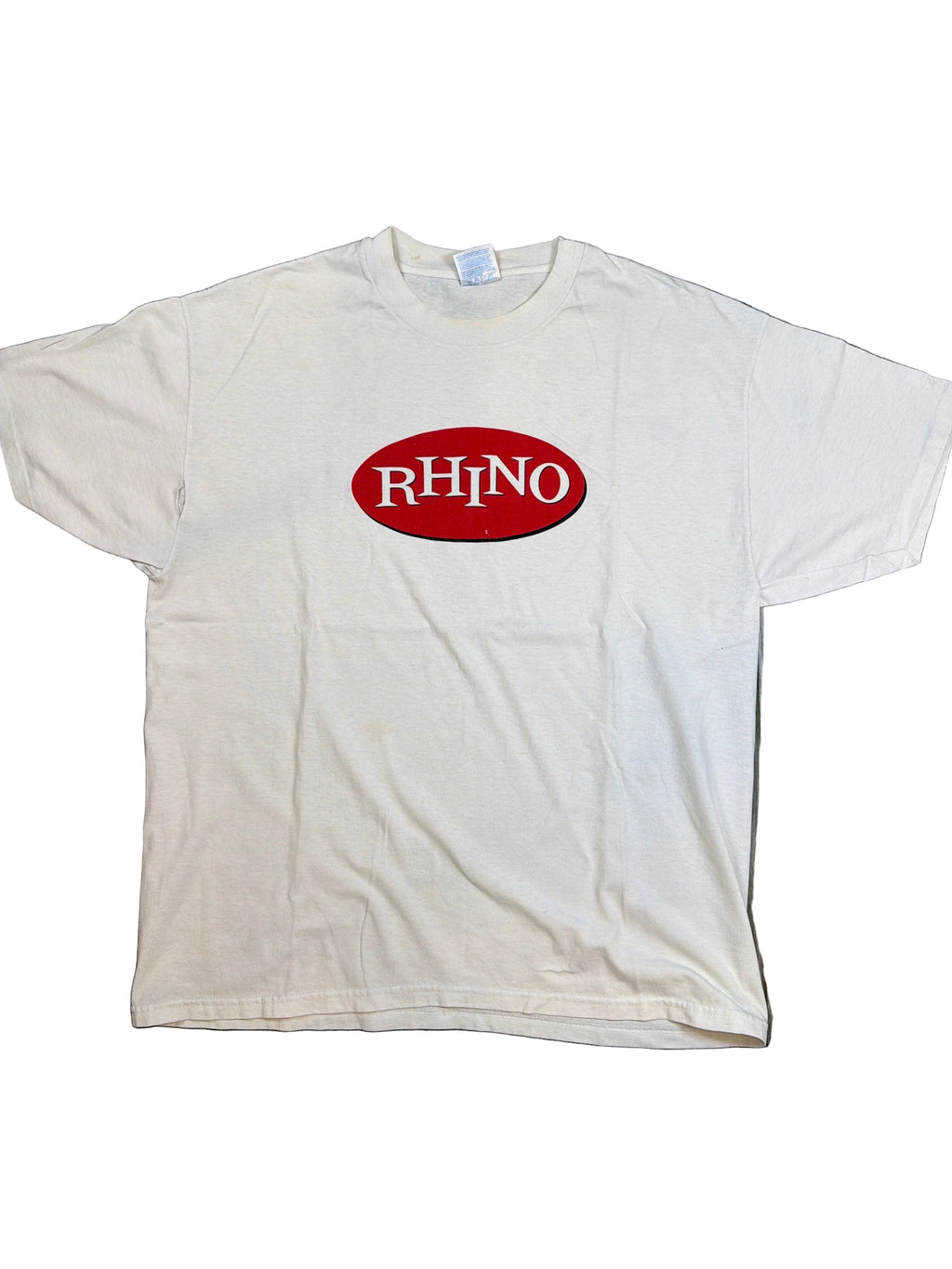 90s Rhino Records Promotional White T-Shirt XL