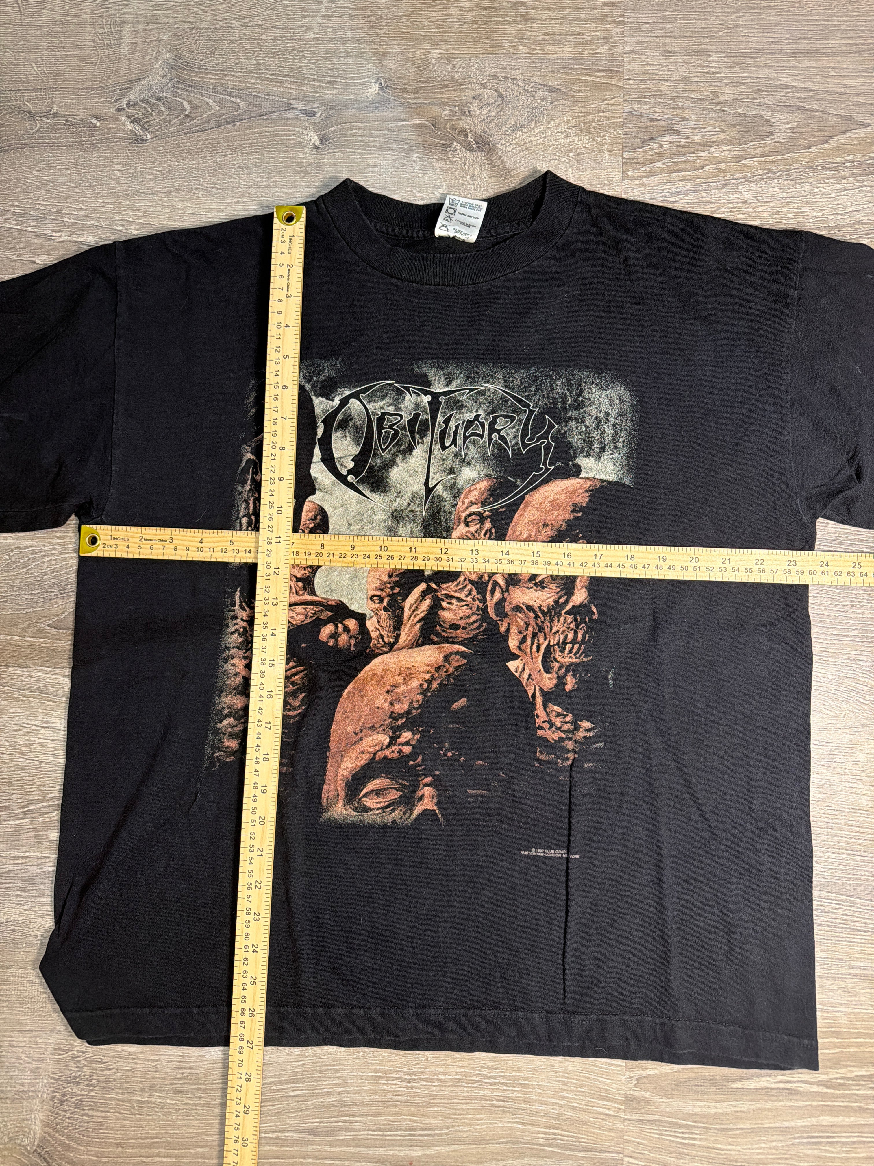 Obituary 'Back From the Dead' 90s Metal Black T-Shirt XL