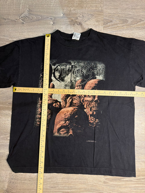 Obituary 'Back From the Dead' 90s Metal Black T-Shirt XL