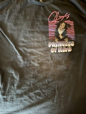 Aaliyah Baby Girl Princess Of R&B Hip-Hop T-Shirt XL
