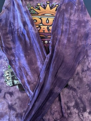 Outlast Large Long Sleeve Tie Dye Purple ATLiens