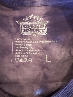 Outlast Large Long Sleeve Tie Dye Purple ATLiens