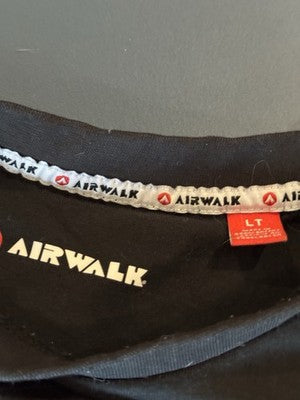 Modern Airwalk Logo T Shirt Skateboarding Snowboarding Shoes 90s Brand