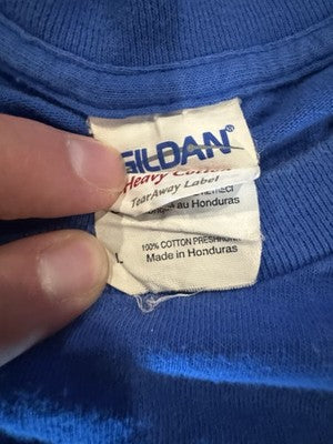 No Filter Box Logo Babe Shirt Tattoos Blue Large