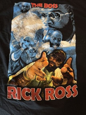 Rick Ross Hip Hop T Shirt Black Large
