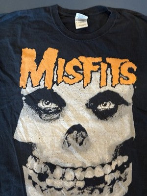 Misfits Fall 2014 Tour Shirt Large Black Orange Dates