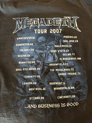 Modern Megadeth Bootleg Shirt Xl Tour 2007
