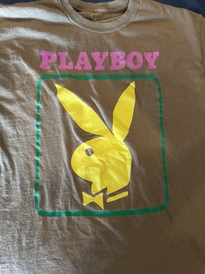 Playboy Logo T Shirt Brown XL