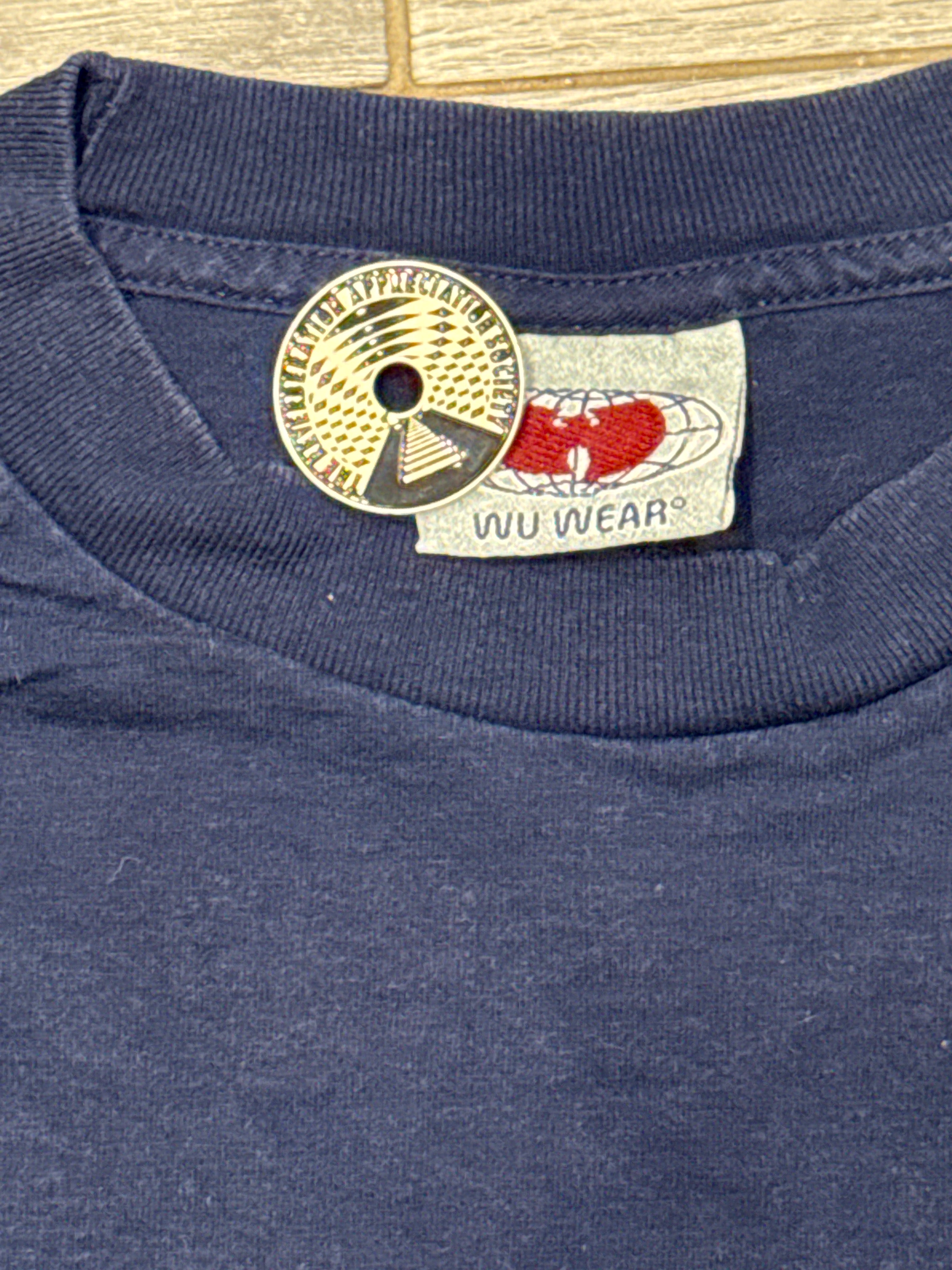 90s Wu Tang Wu Wear Tech Systems Long Sleeve Blue T-Shirt XL