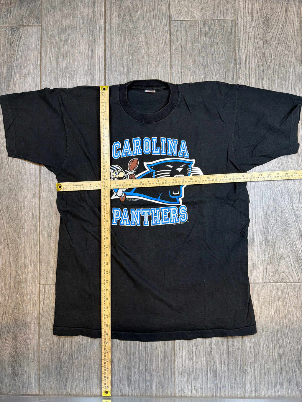 1992 Carolina Panthers Nintendo Mario T-Shirt XL