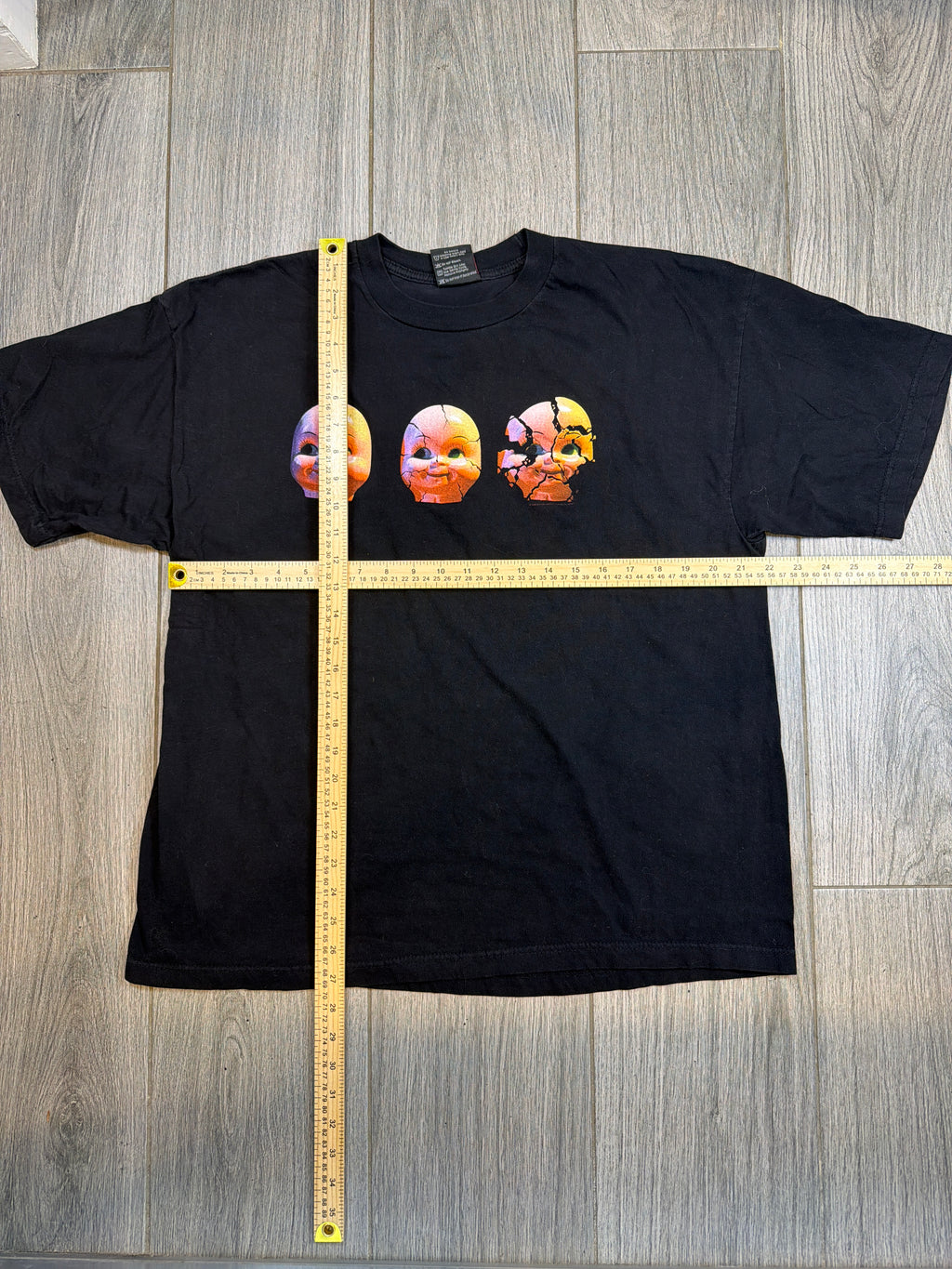 1999 Staind Band Doll Head Black Giant T-Shirt XL
