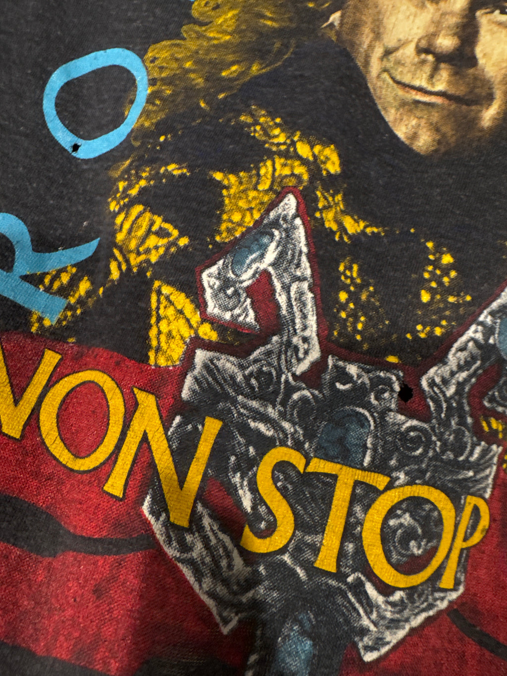 1988 Robert Plant Non Stop Go Paper Thin Tour Dates T-Shirt Medium