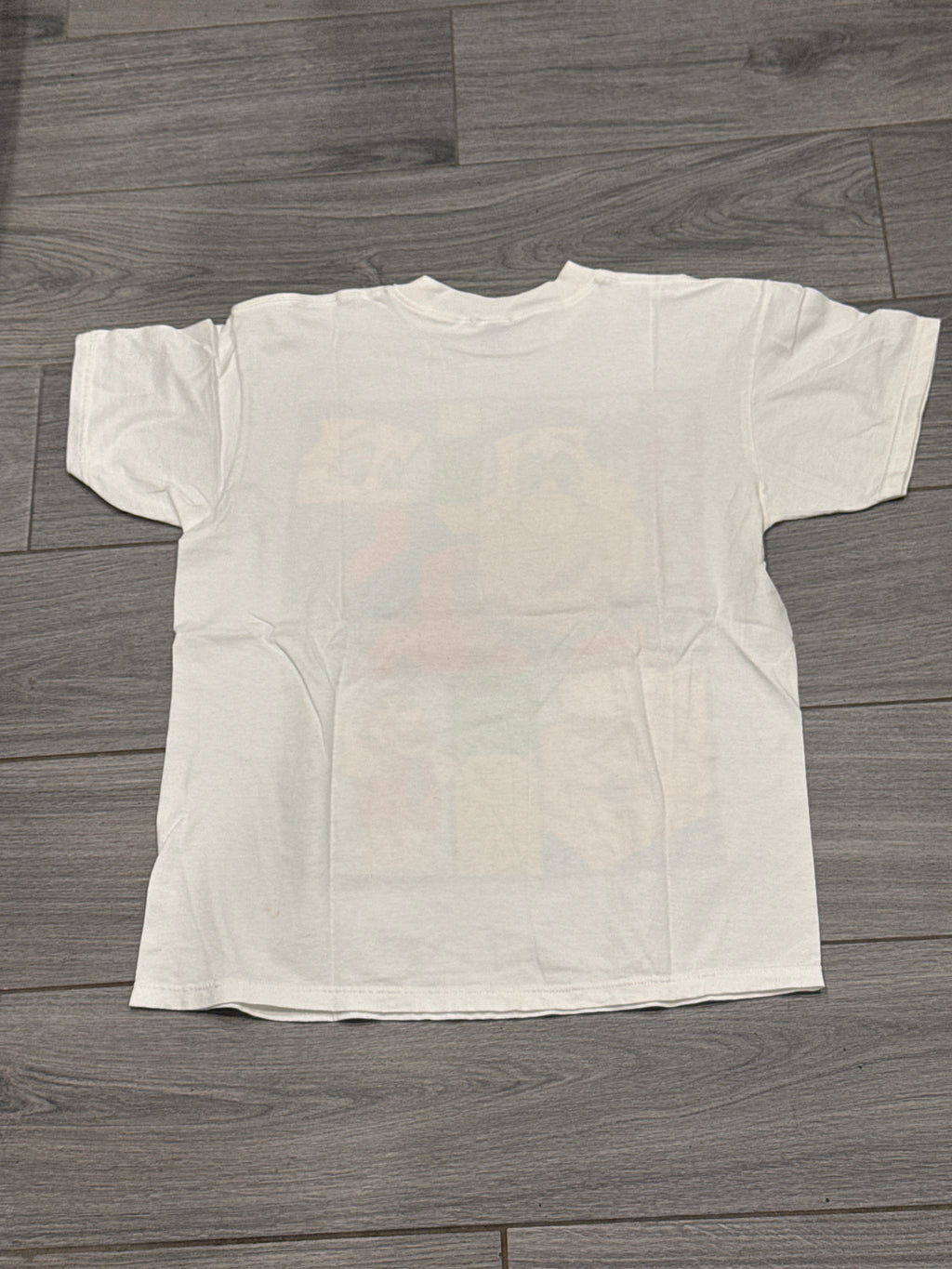 1994 Fred Flinstone Squares White Single Stitched Delta T-Shirt Large