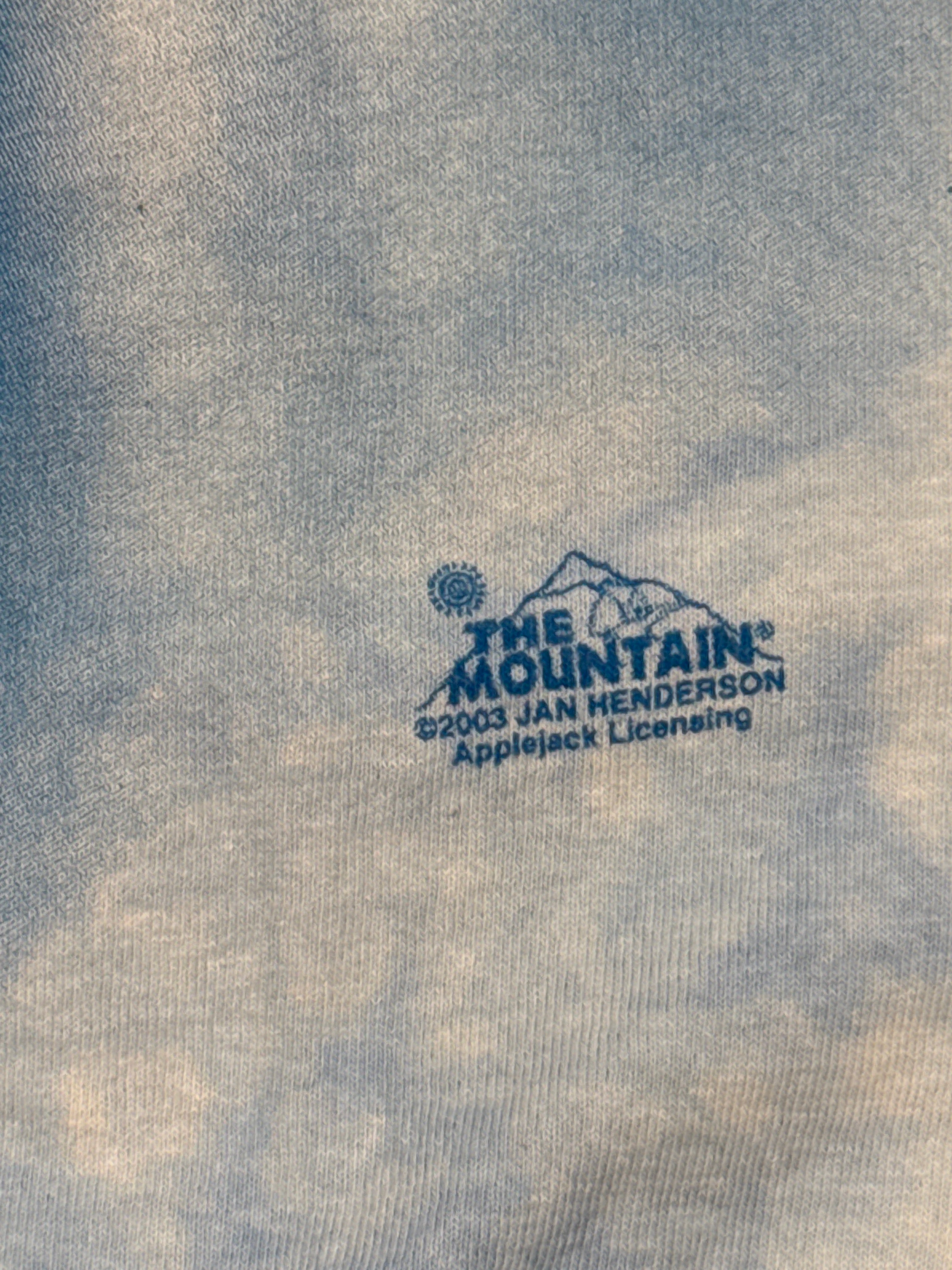 2003 The Mountain Penguins Blue Tie-Dye USA Jan Henderson T-Shirt XL