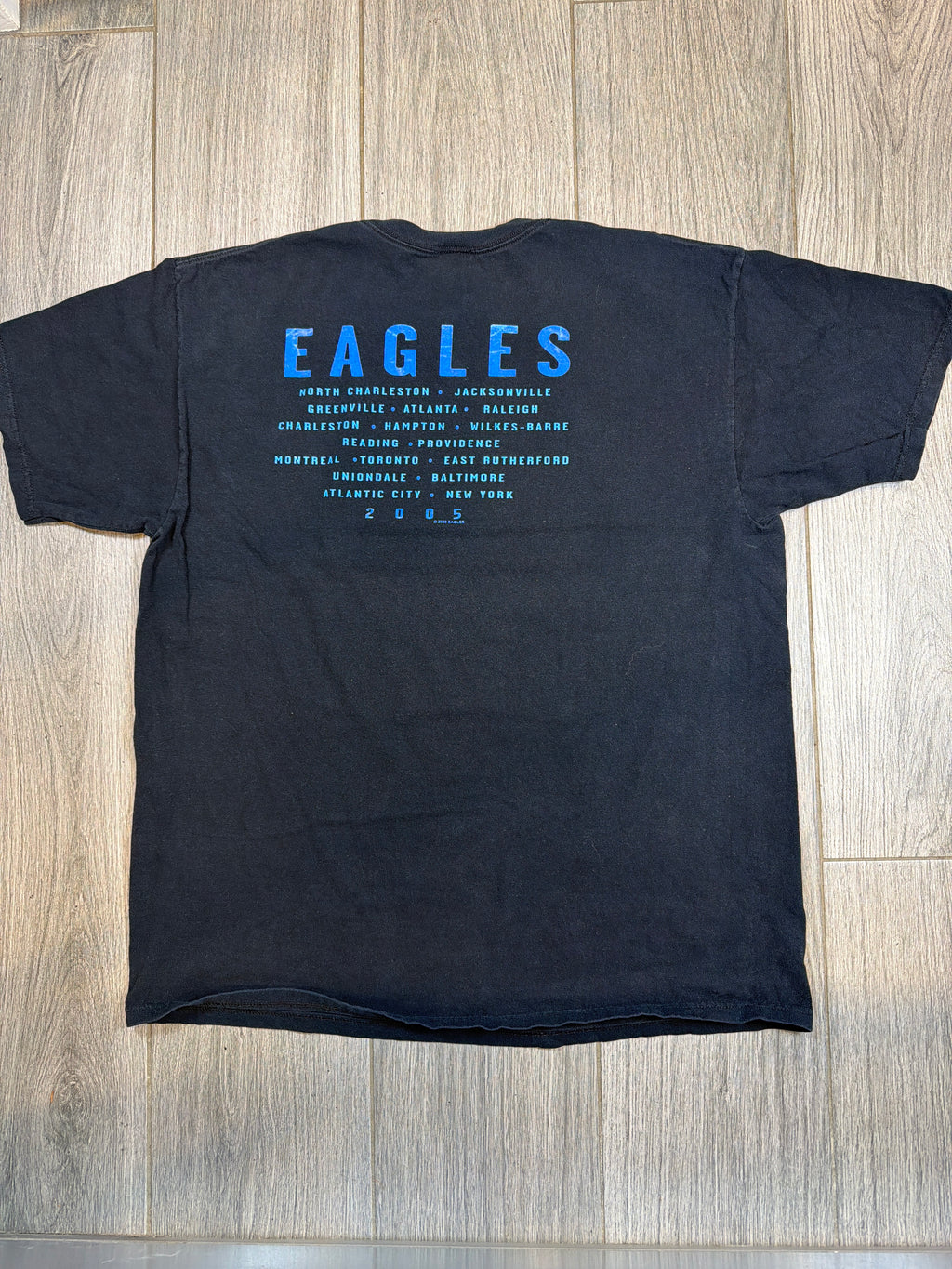 2005 Eagles Hotel California Tour Dates Anvil Black T-Shirt XL