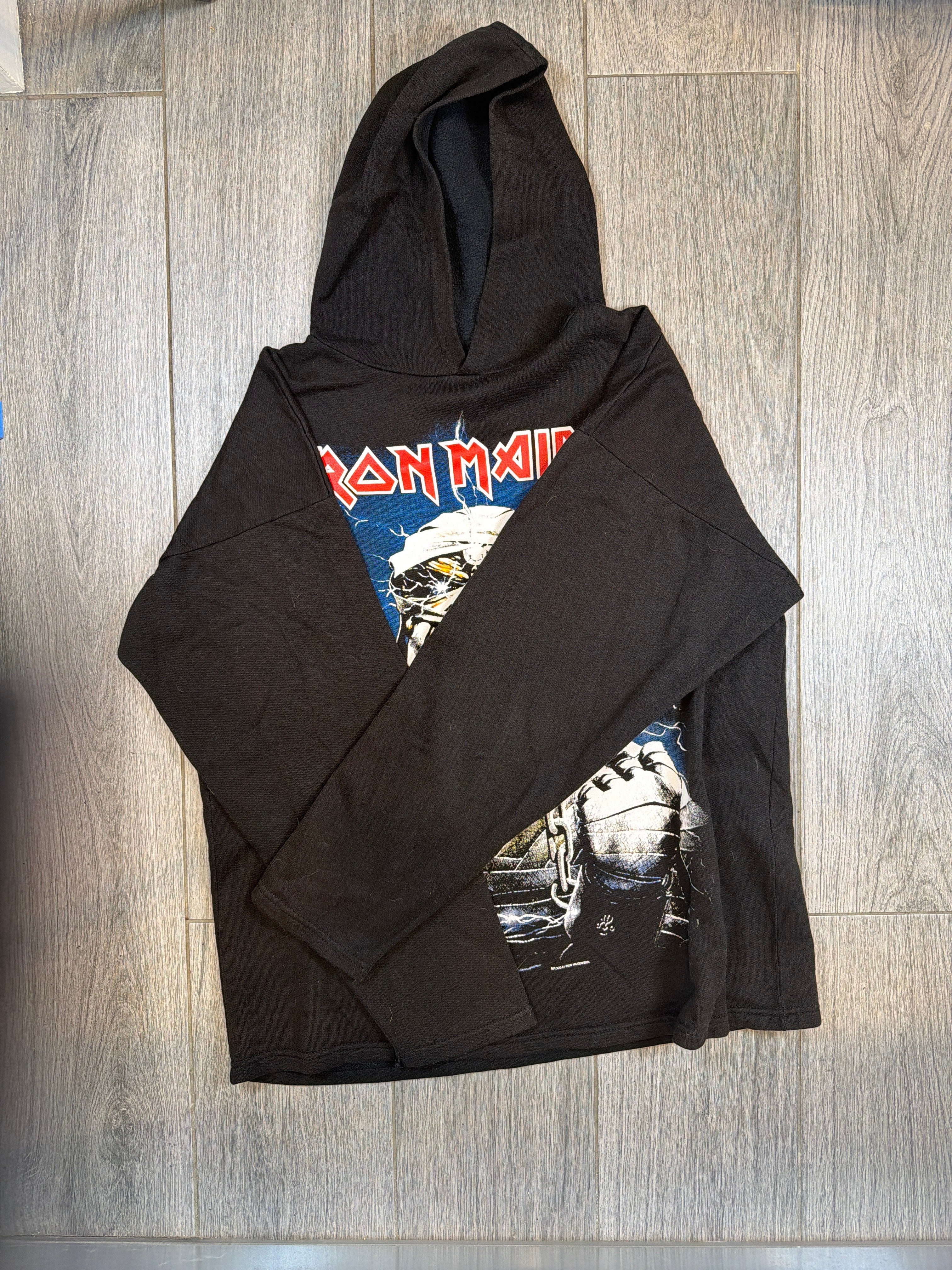 2004 Iron Maiden Eddie Double Sided Black Hoodie XL