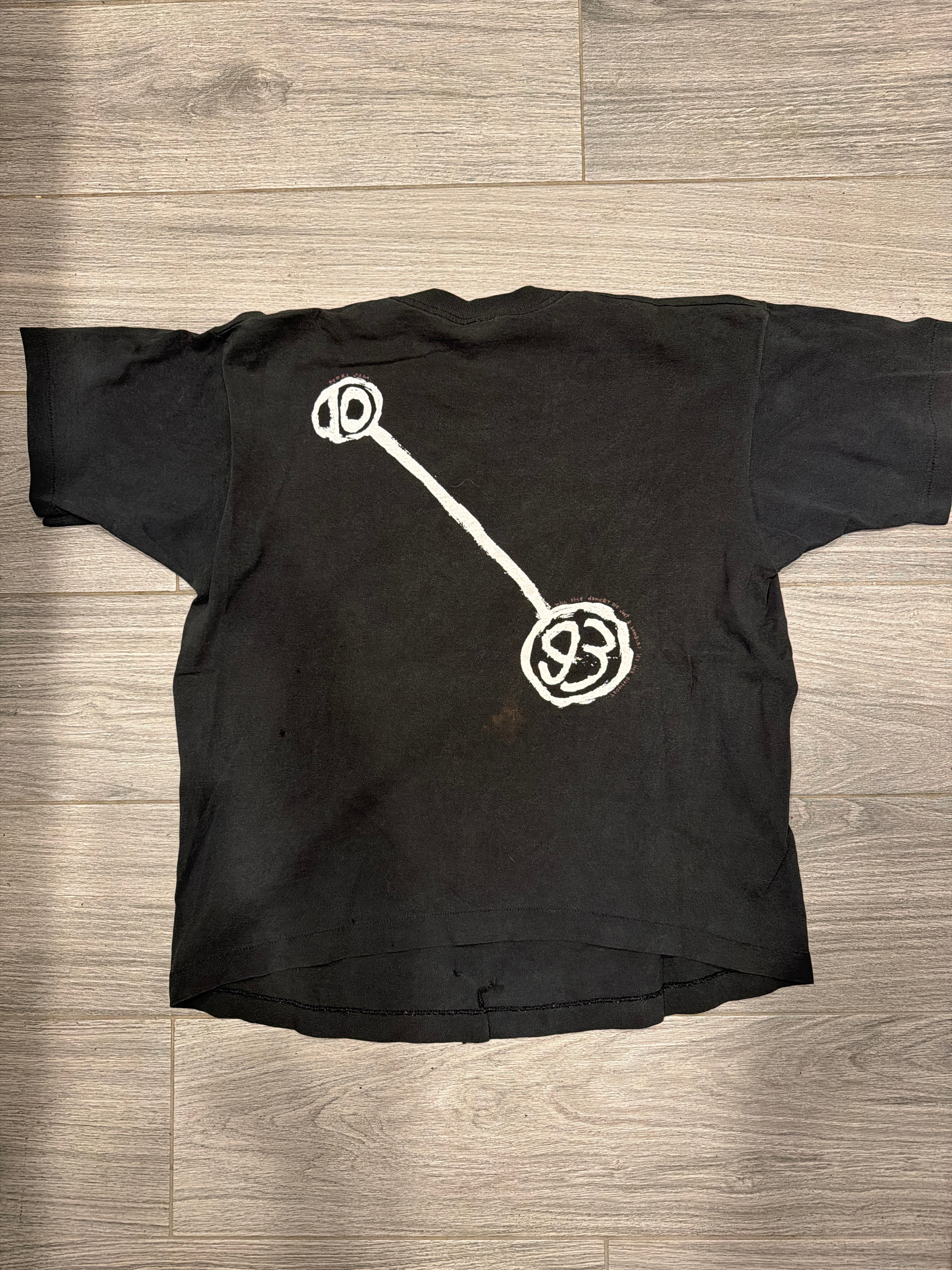 1993 Pearl Jam Reject Tour Band Black FOTL M/L