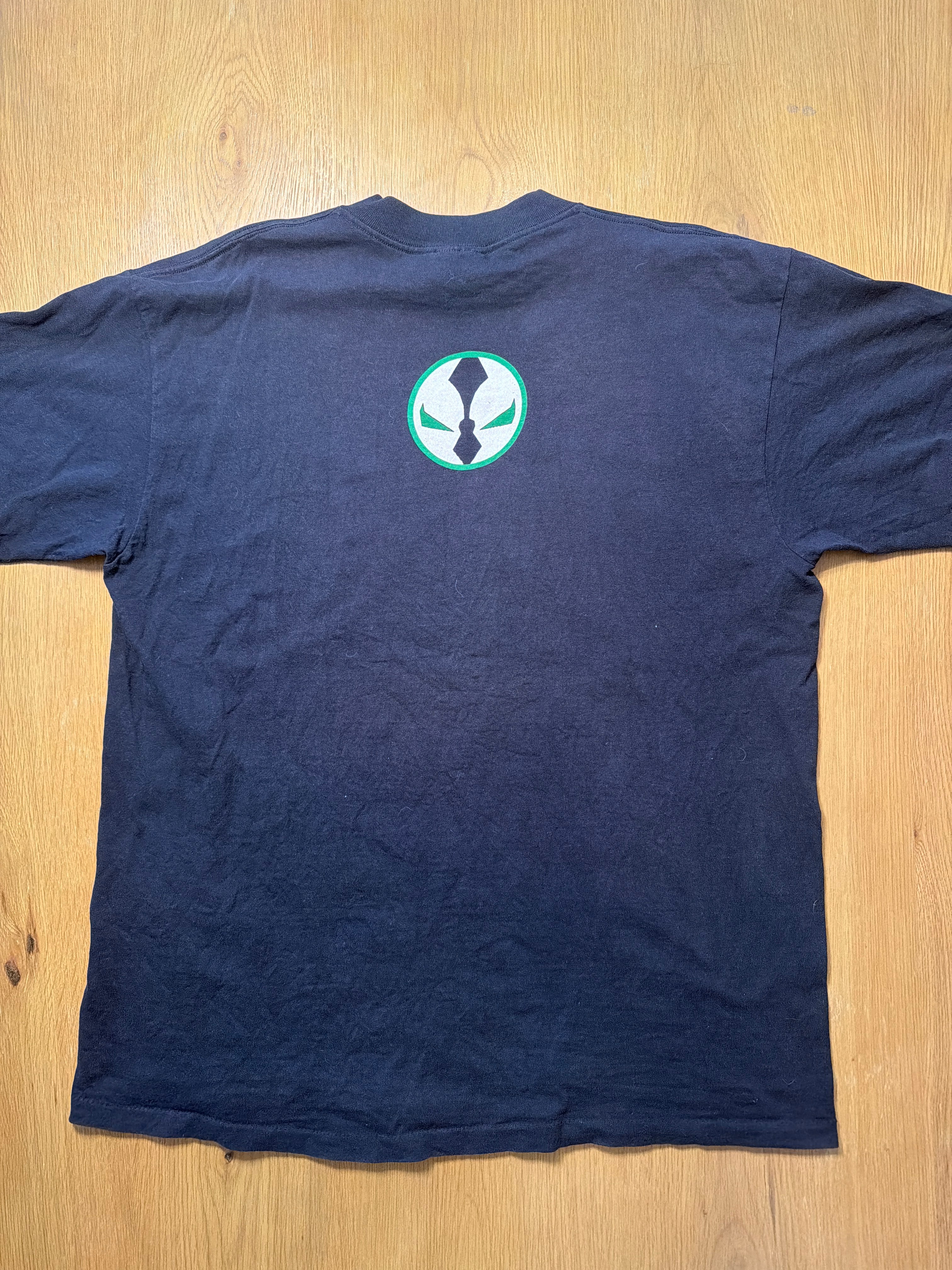 Spawn Vintage 1997 AOP All Over Print Allsport Black T-Shirt XL