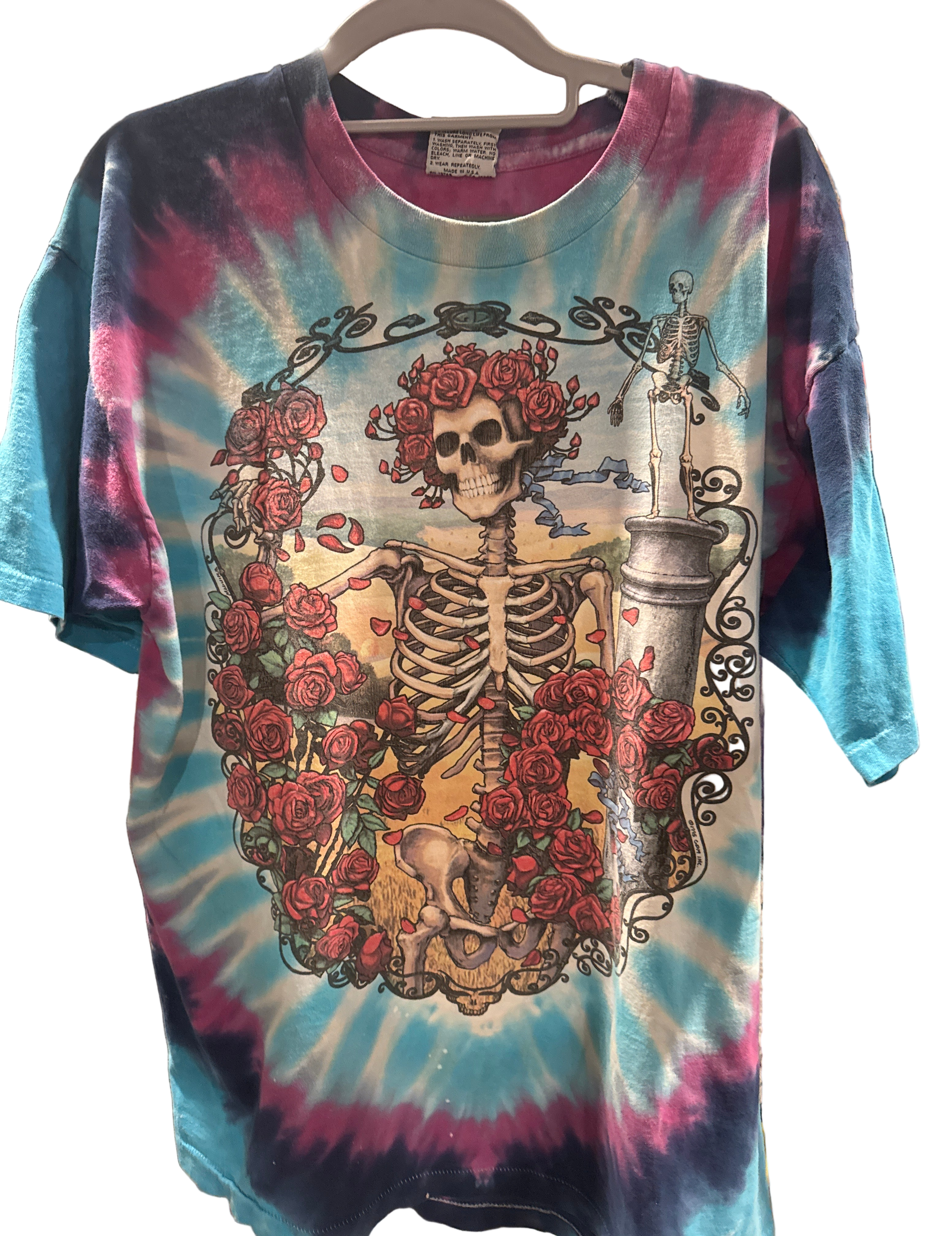1995 Grateful Dead Bertha Liquid Blue 30 Year Anniversary XL