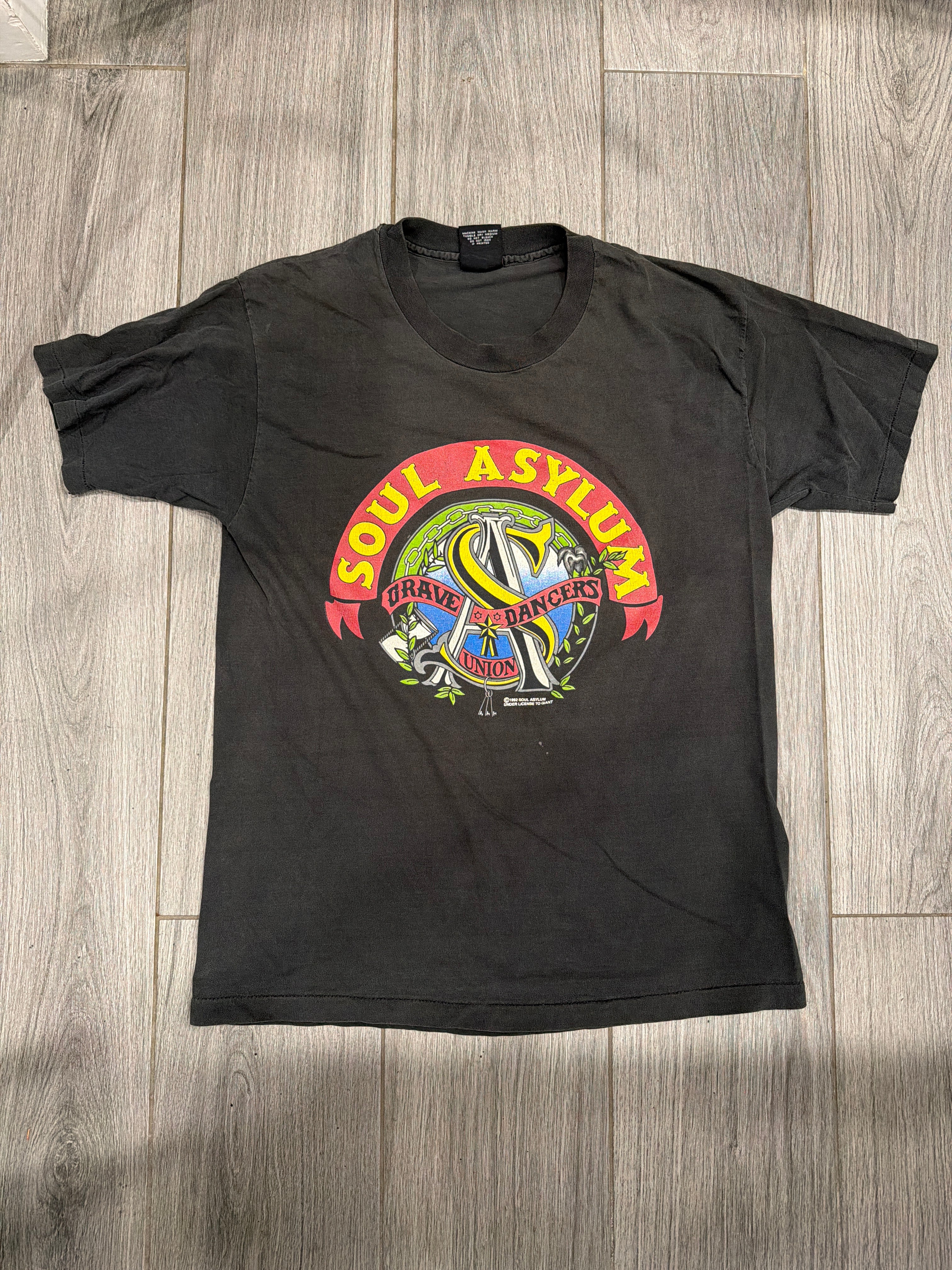 1992 Soul Asylum Grave Dancers Union Tour Black Giant T-Shirt XL