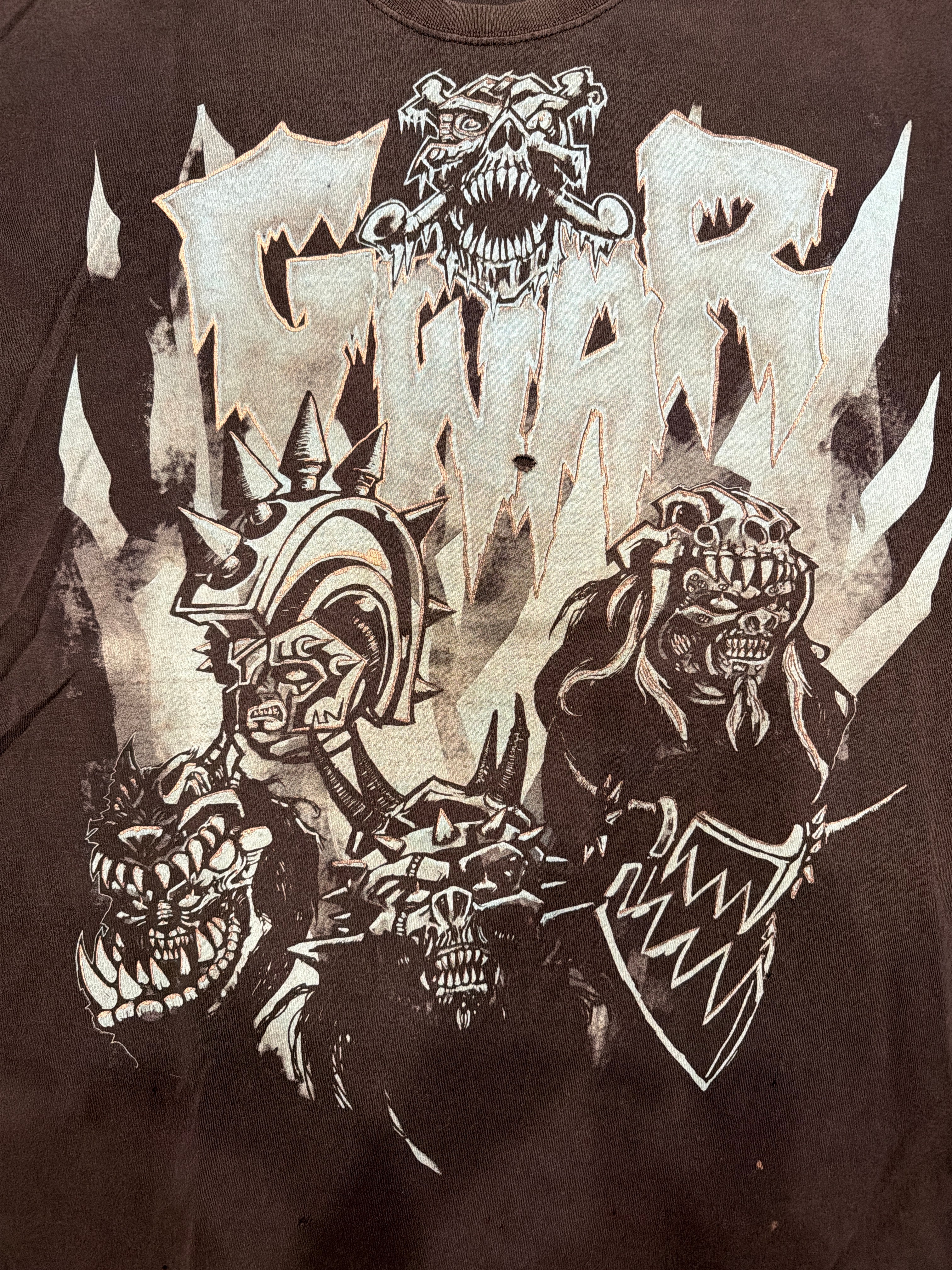 00s Gwar Band Black/Blue Graphic T-Shirt 3XL XXXL