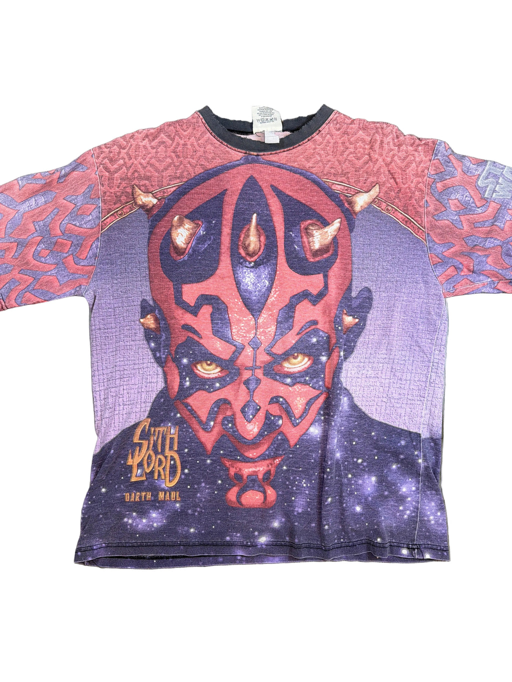00s Star Wars Darth Maul Lee AOP Thrashed T-Shirt XL