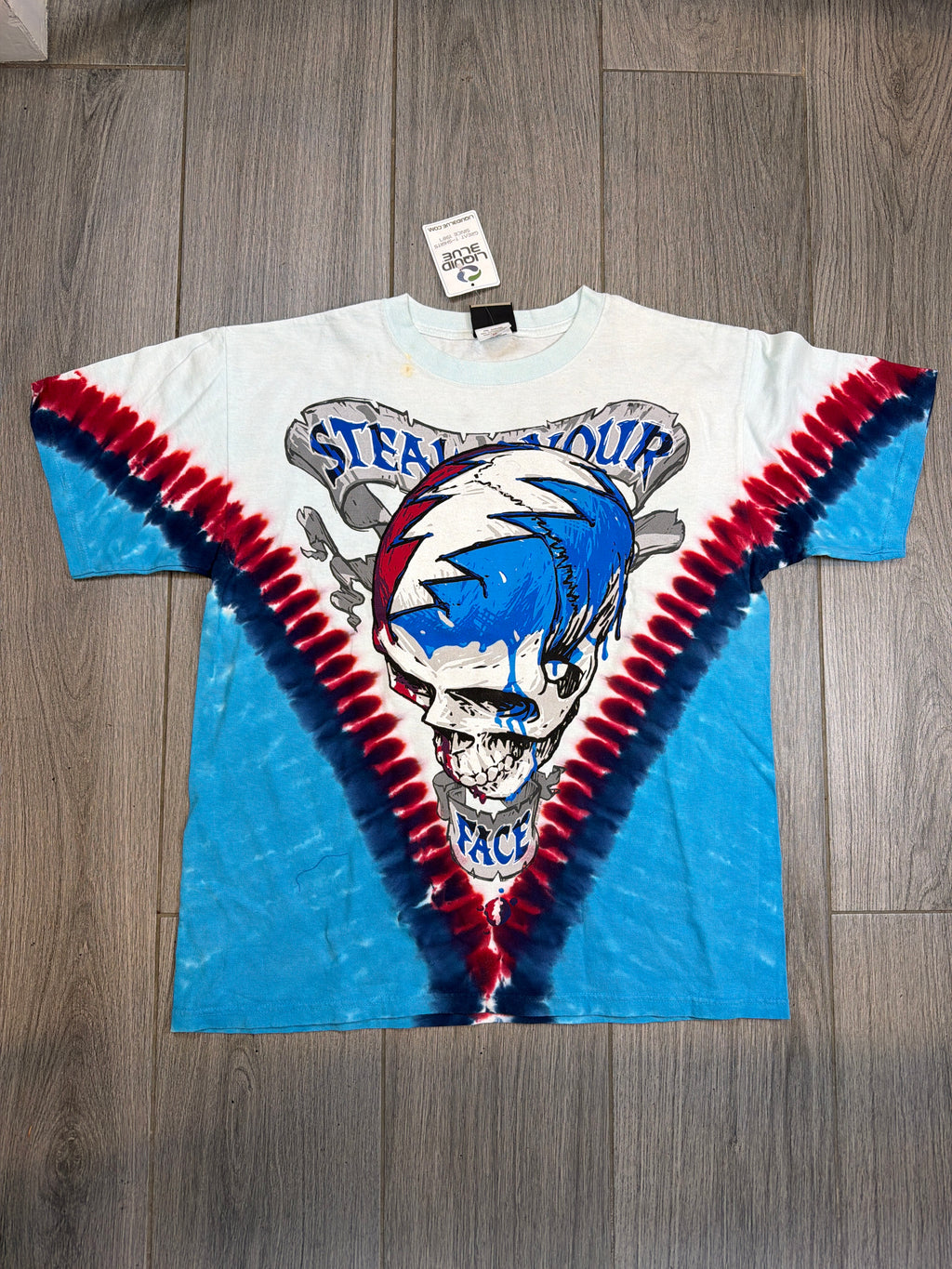 00s DEADSTOCK Grateful Dead Good Ol' Red White Blue Stealie T-Shirt Medium