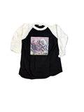 1982 Iron Maiden Number of the Beast Raglan Black T-Shirt Medium