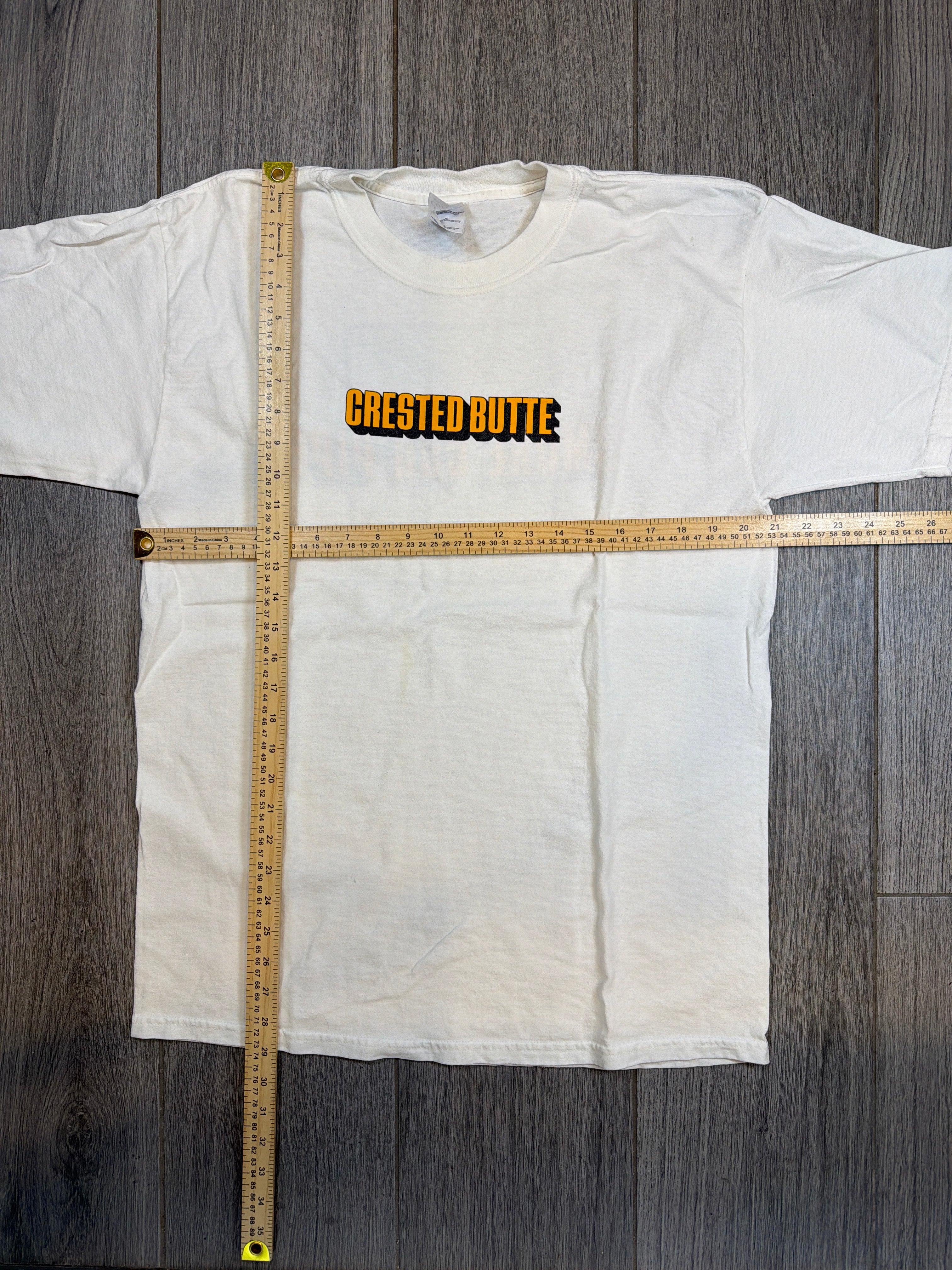 2000s Crested Butte Snowboard Pipe T-Shirt Large