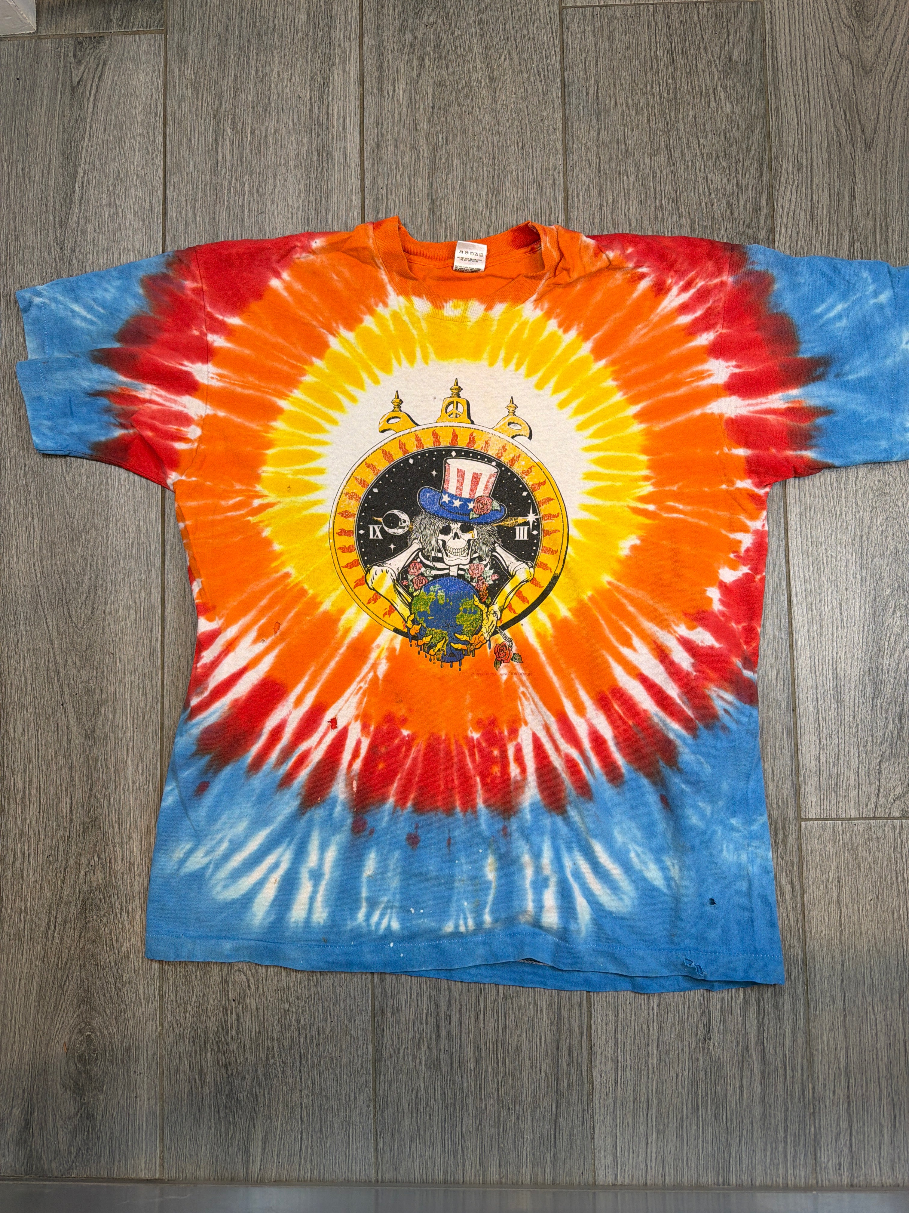 1992 Grateful Dead Save Your Face FOTL Tie Dye T-Shirt XL