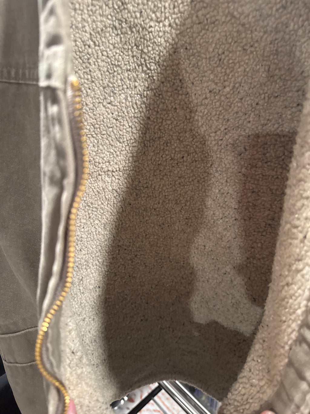Vintage Carhartt Vest XXL Sherpa Lined Worn Broken In