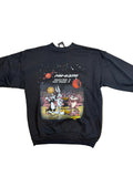1996 Space Jam Pre Game/Half TIme Crew Neck Black Sweatshirt Large