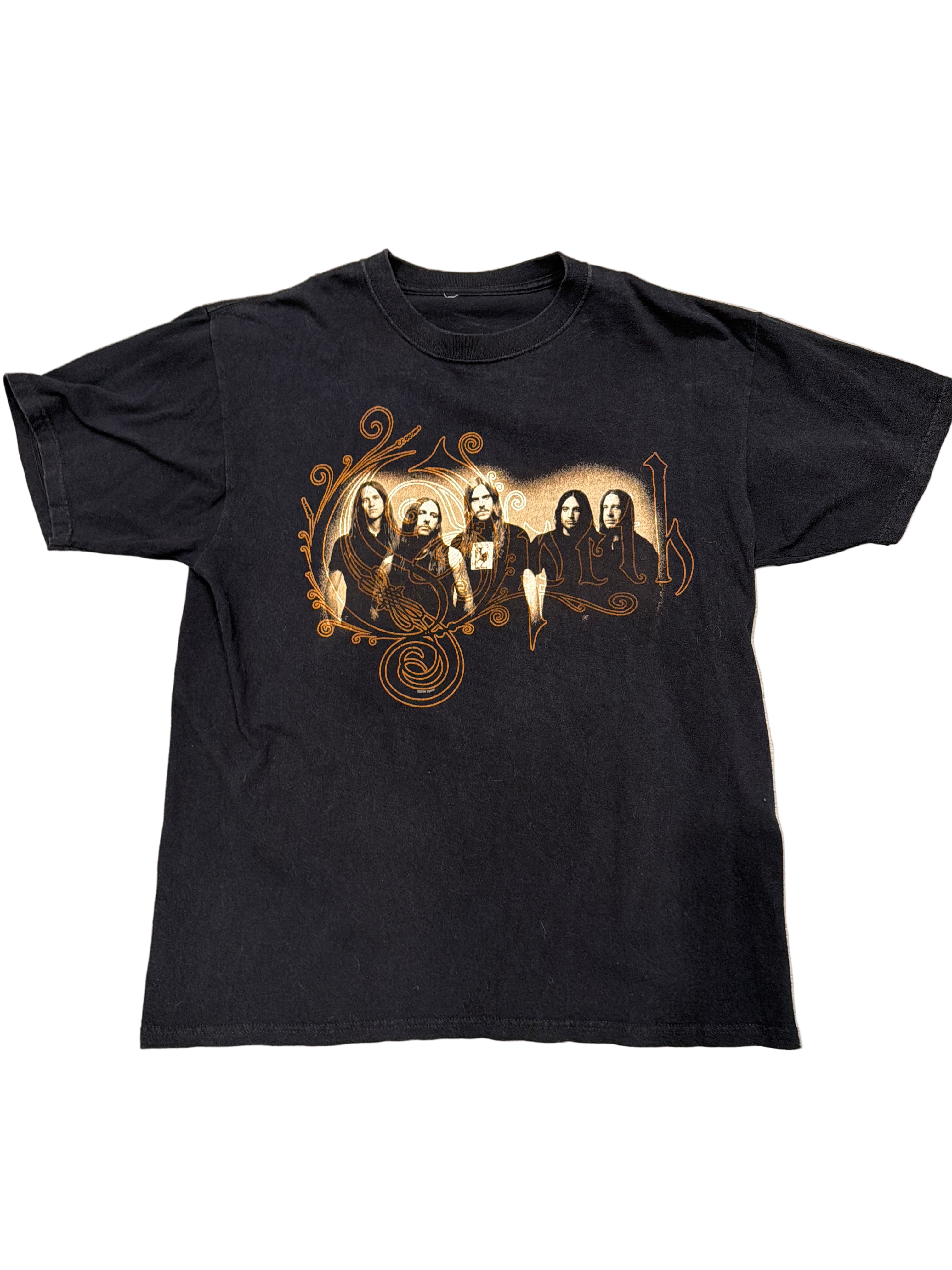 2006 Opeth Tour Band Graphic Double Sided Black T-Shirt Large