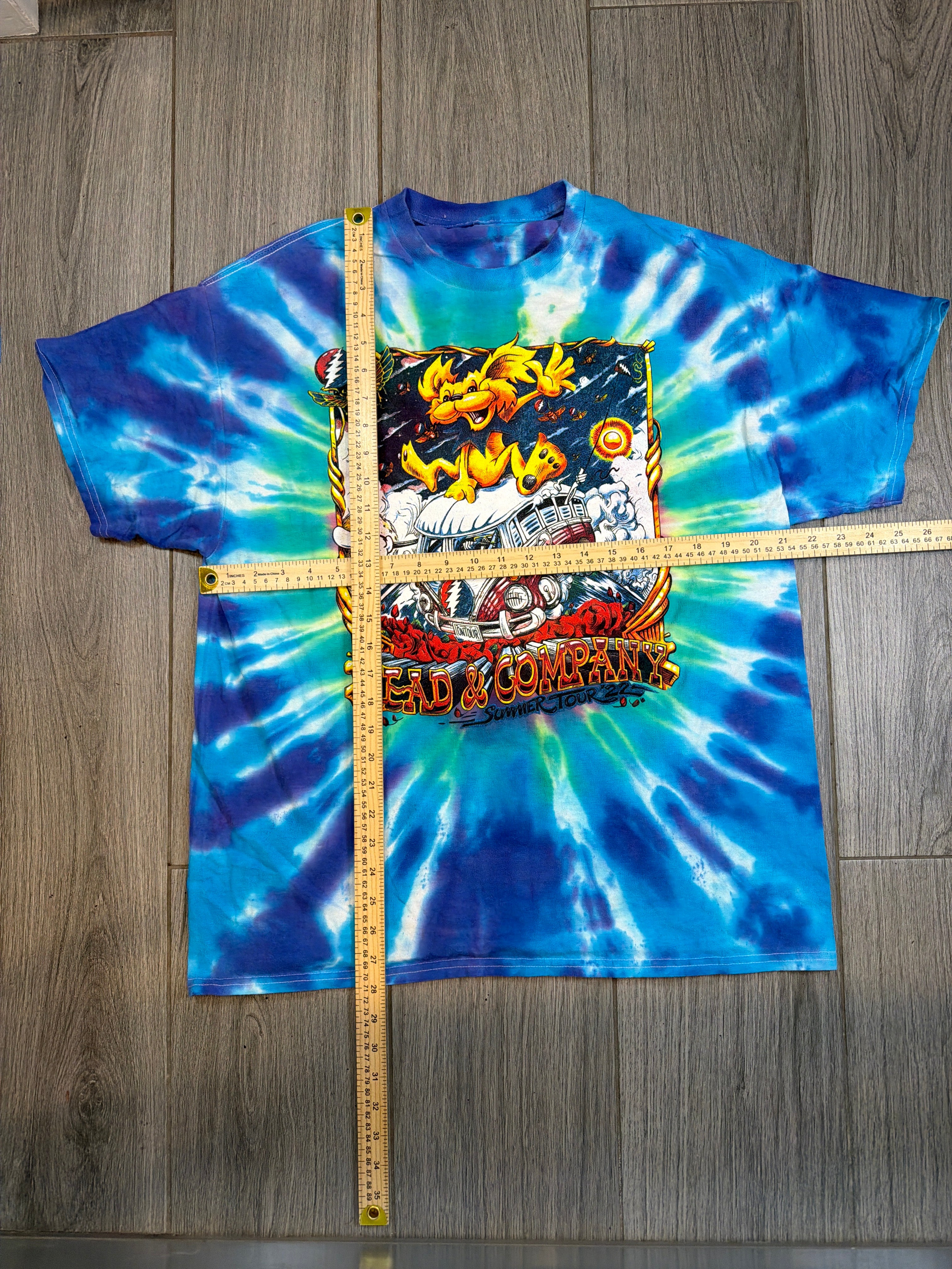 2022 Dead & Company Grateful Dead Summer Tour Tie Dye T-shirt XL