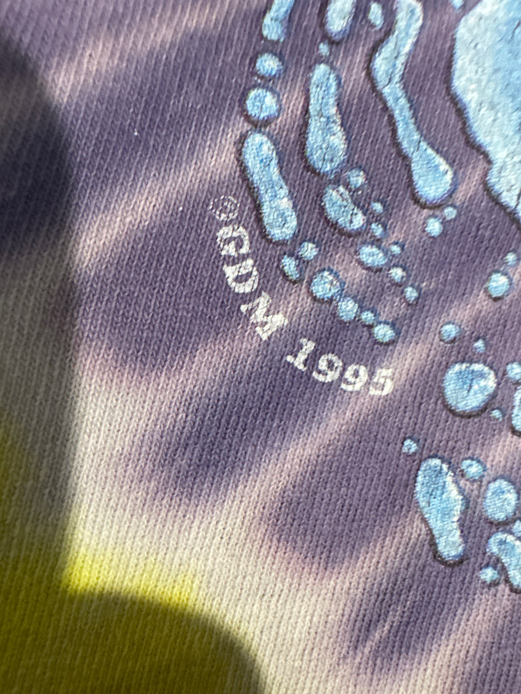 1995 Grateful Dead Liquid Skull Gildan Licensed Tie Dye T-Shirt Large