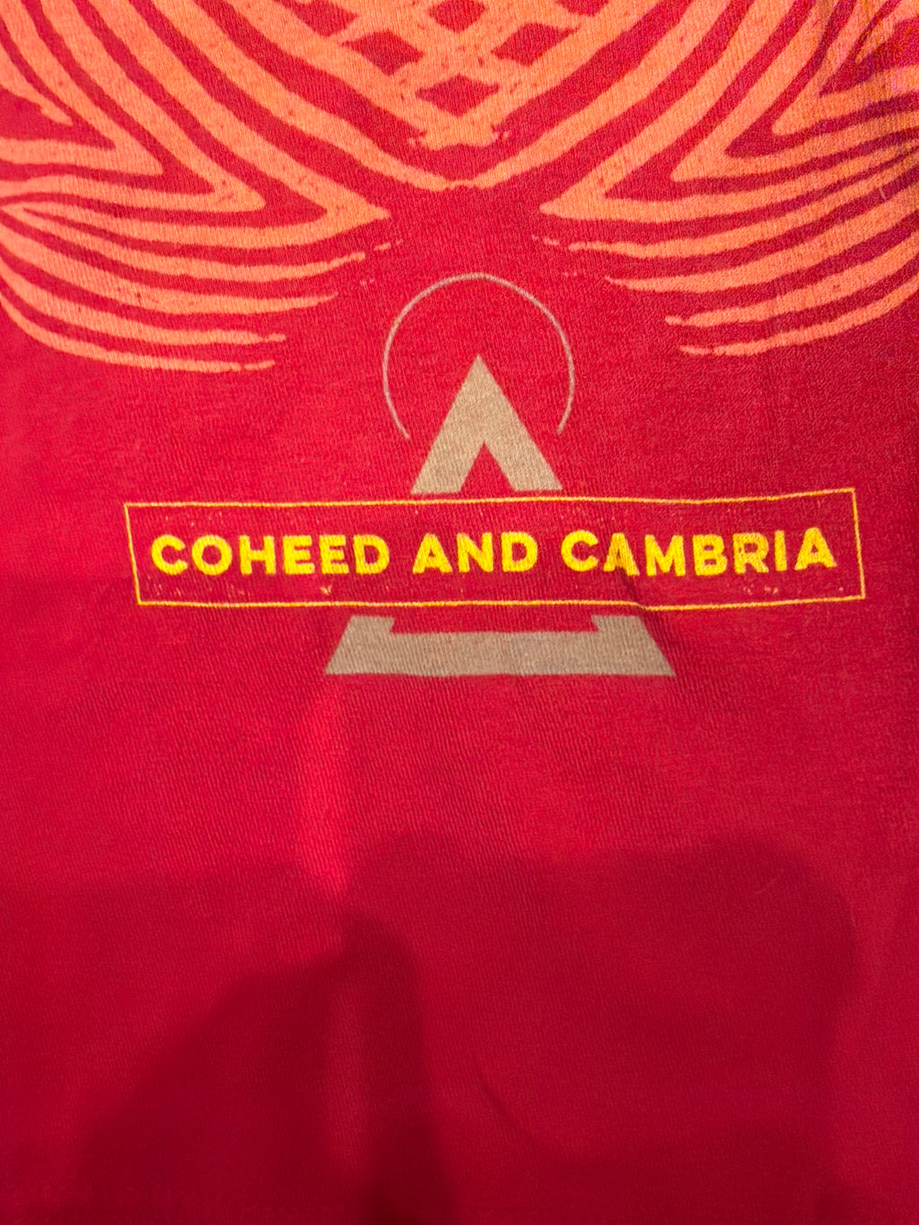 Modernes Coheed and Cambria Band Rotes T-Shirt Größe L